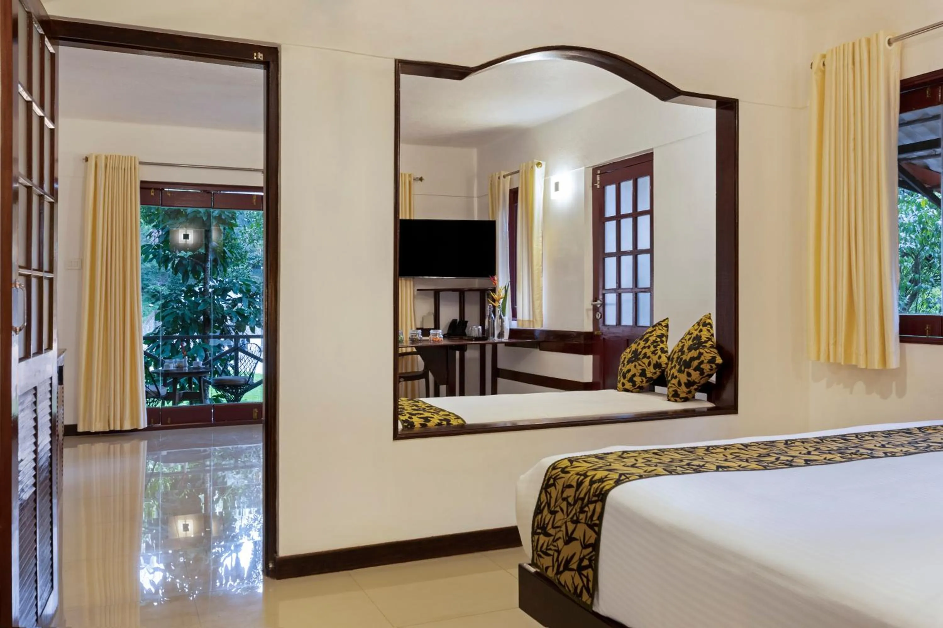 Bed in Sterling Vythiri Wayanad