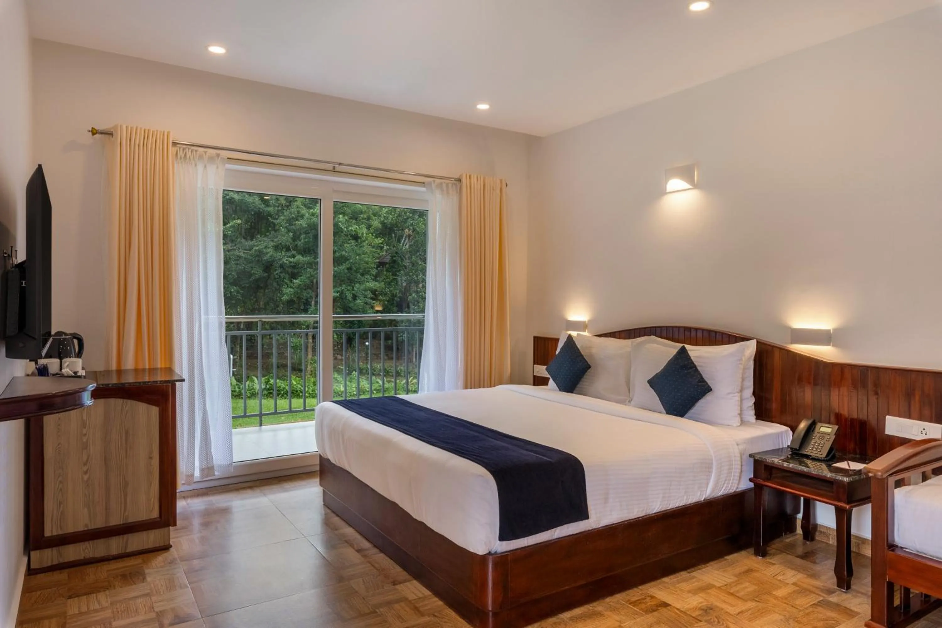 Bed in Sterling Vythiri Wayanad