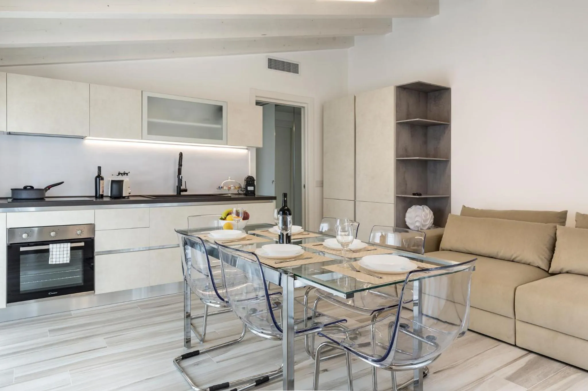 Kitchen or kitchenette in Casa Massima Suites & SPA
