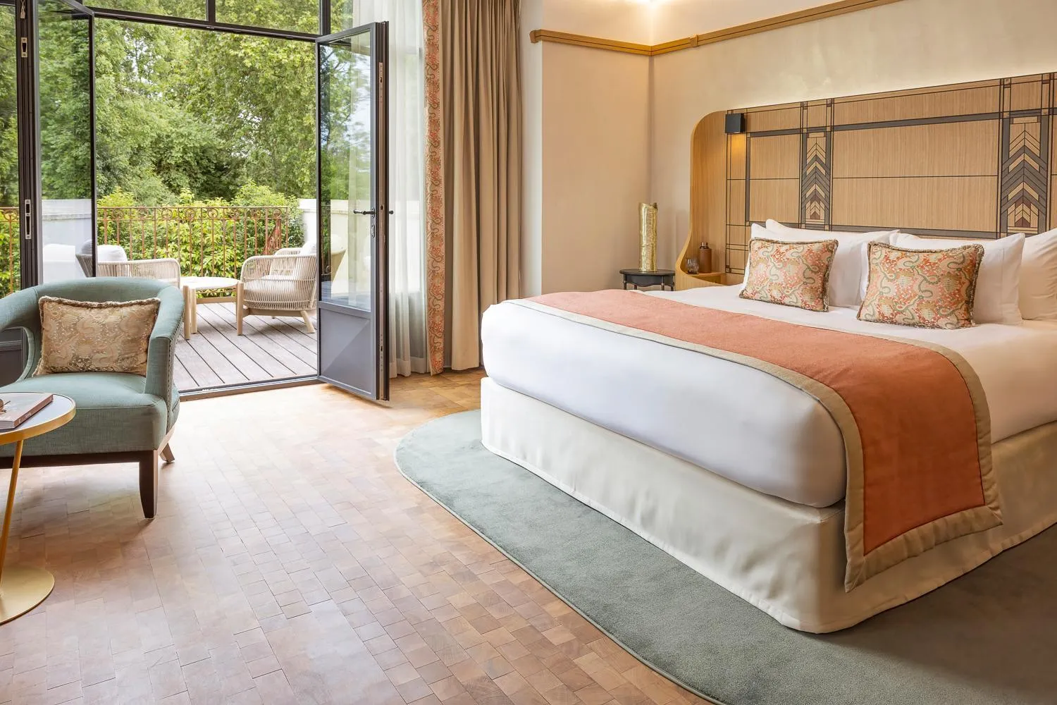 Bedroom, Bed in La Nauve, Hôtel & Jardin - Relais & Châteaux