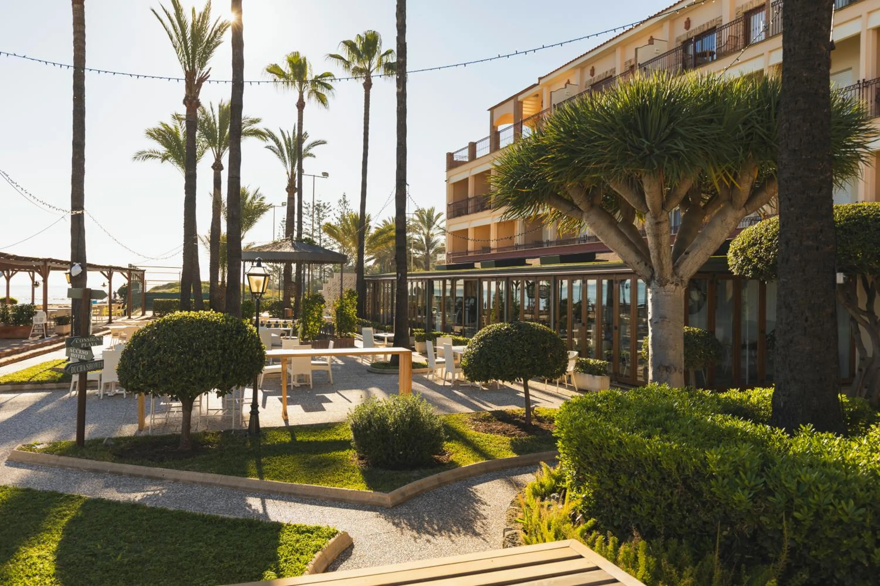 Patio in Hotel Los Ángeles Denia