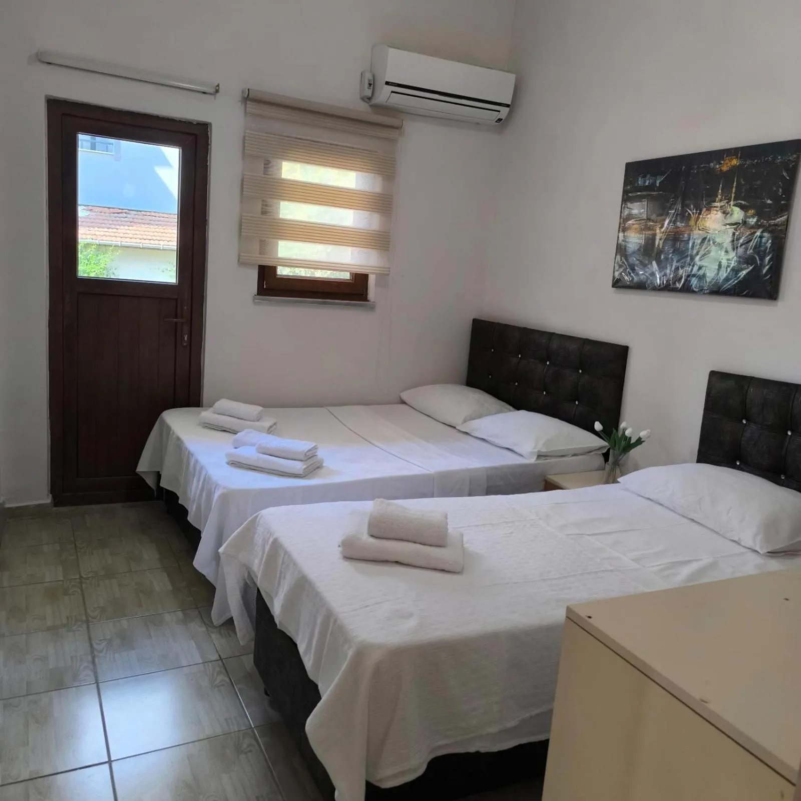 Bed in Avşar Apart Motel