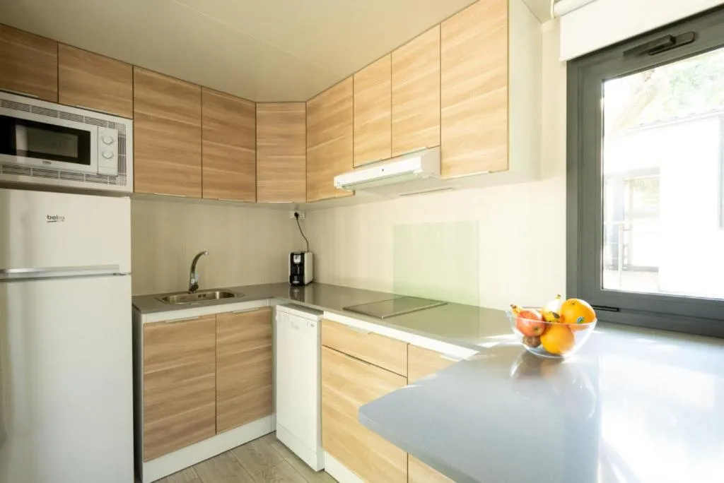 Kitchen or kitchenette in Berga Resort