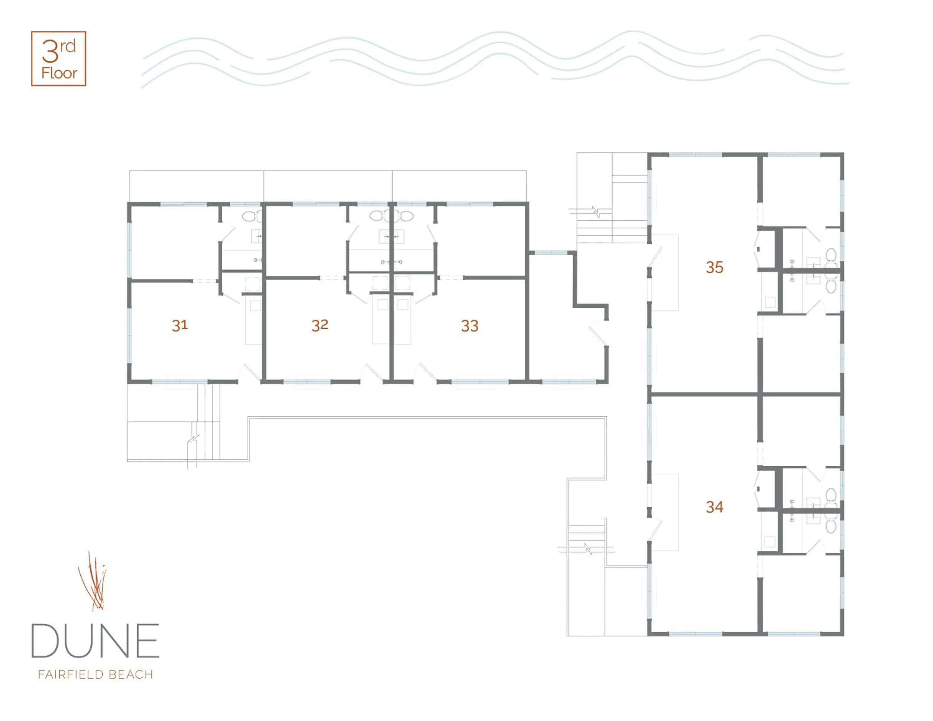 Floor plan in DUNE Fairfield Beach