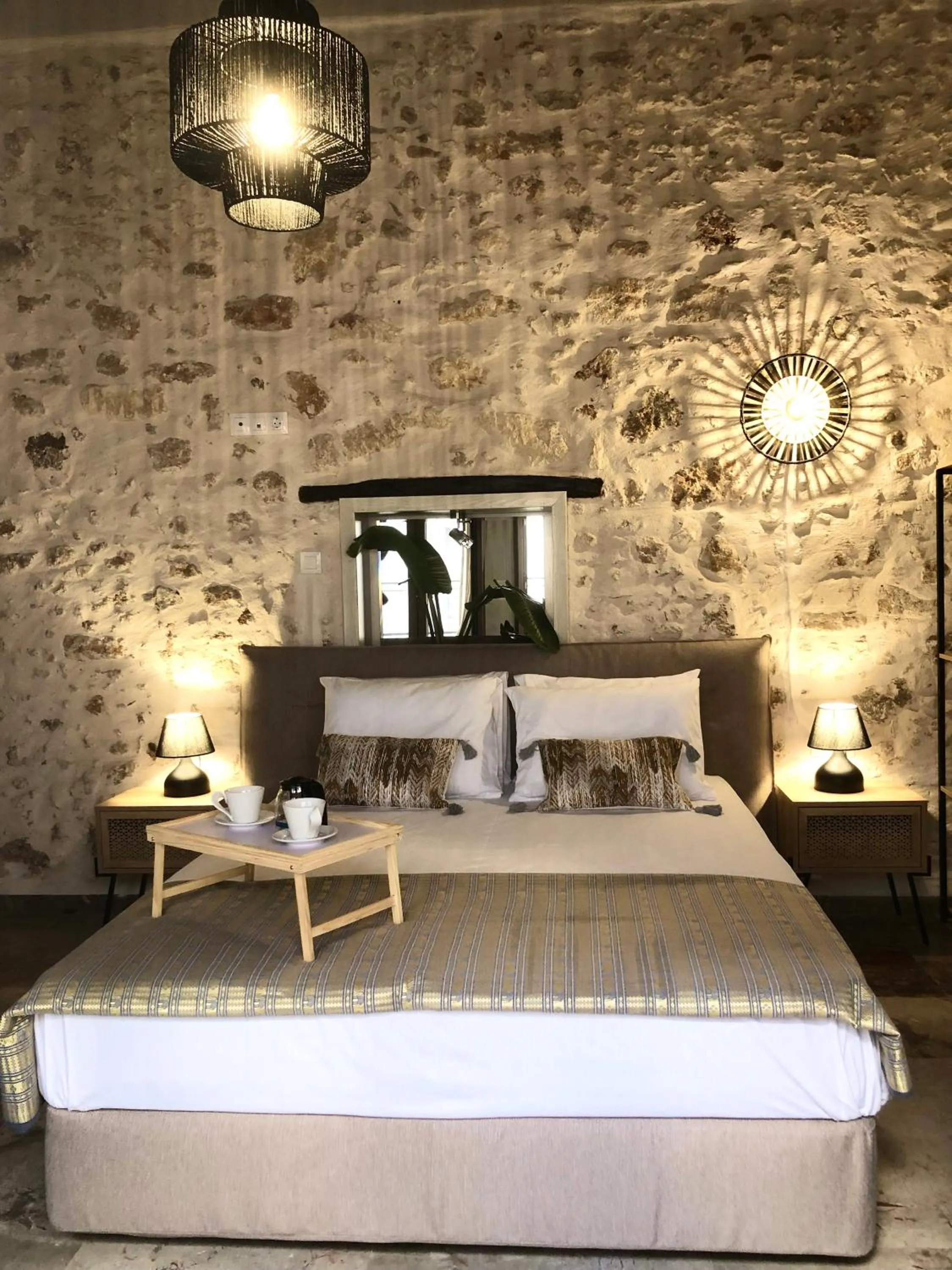 Bed in Gaia Luxury Rooms