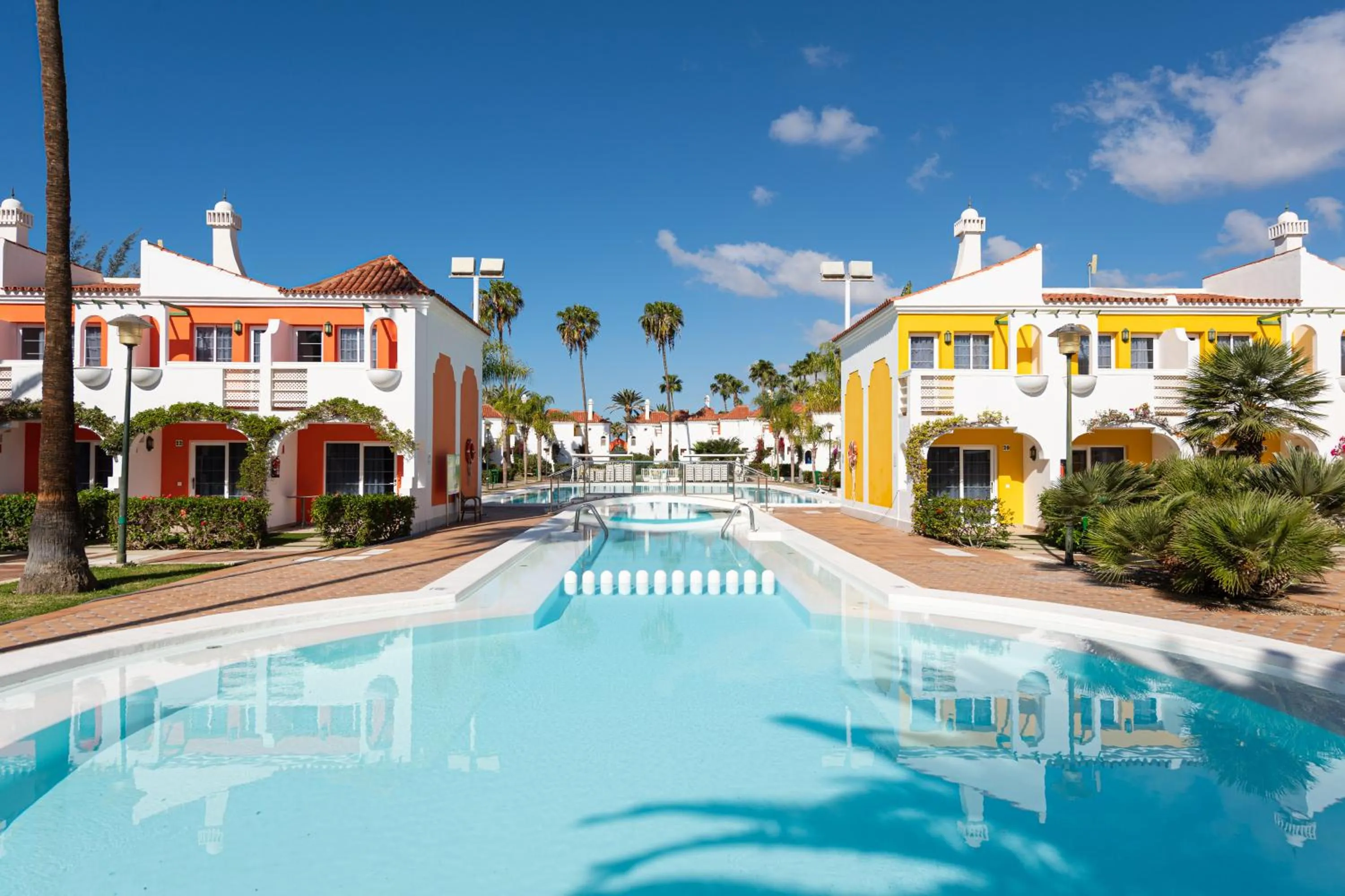 Pool view in Bungalows Cordial Green Golf