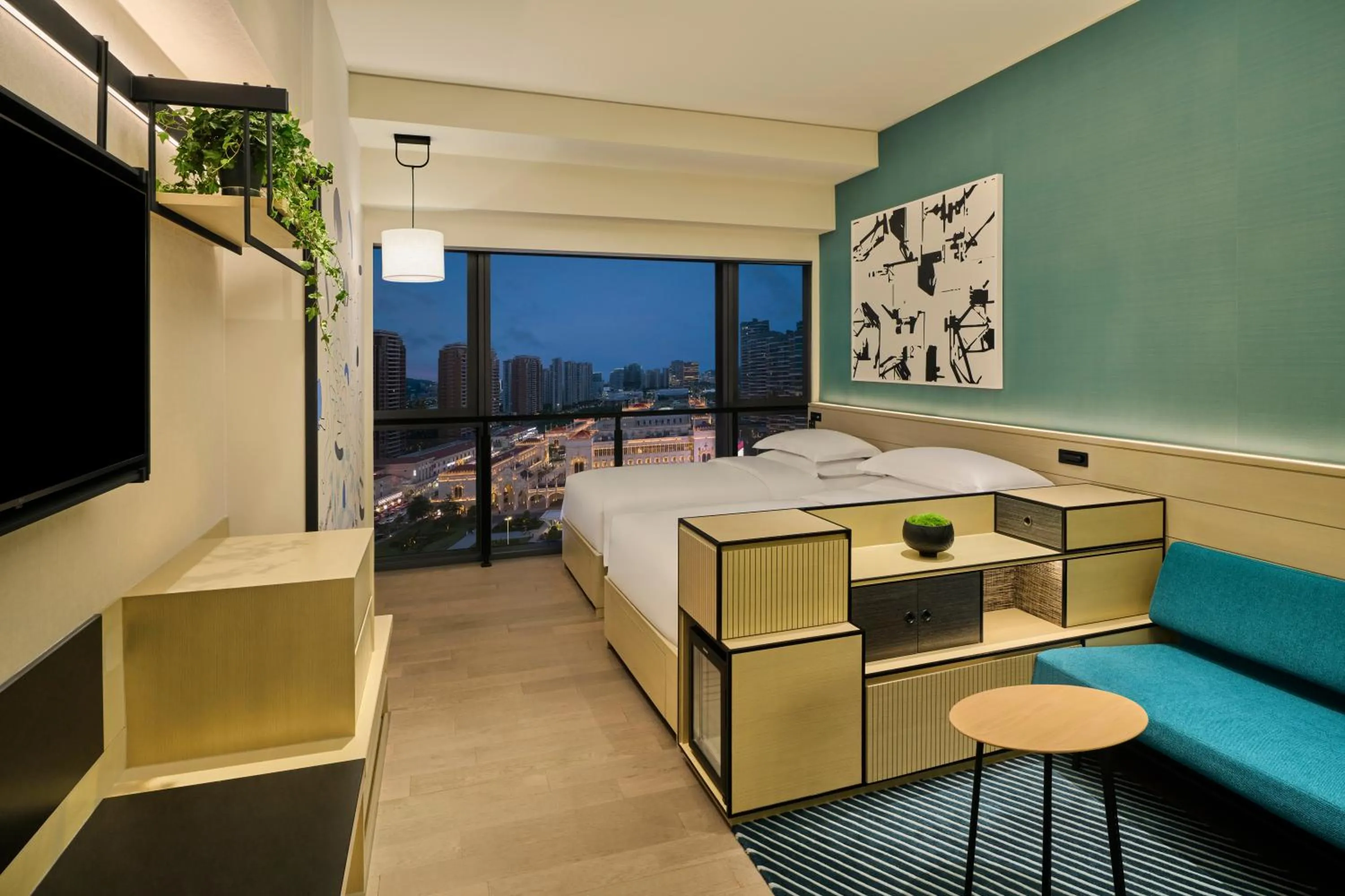 City view, Bed in Artyzen Habitat Hengqin Zhuhai