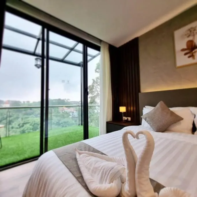 Bed in Villa Daun at Dago Village