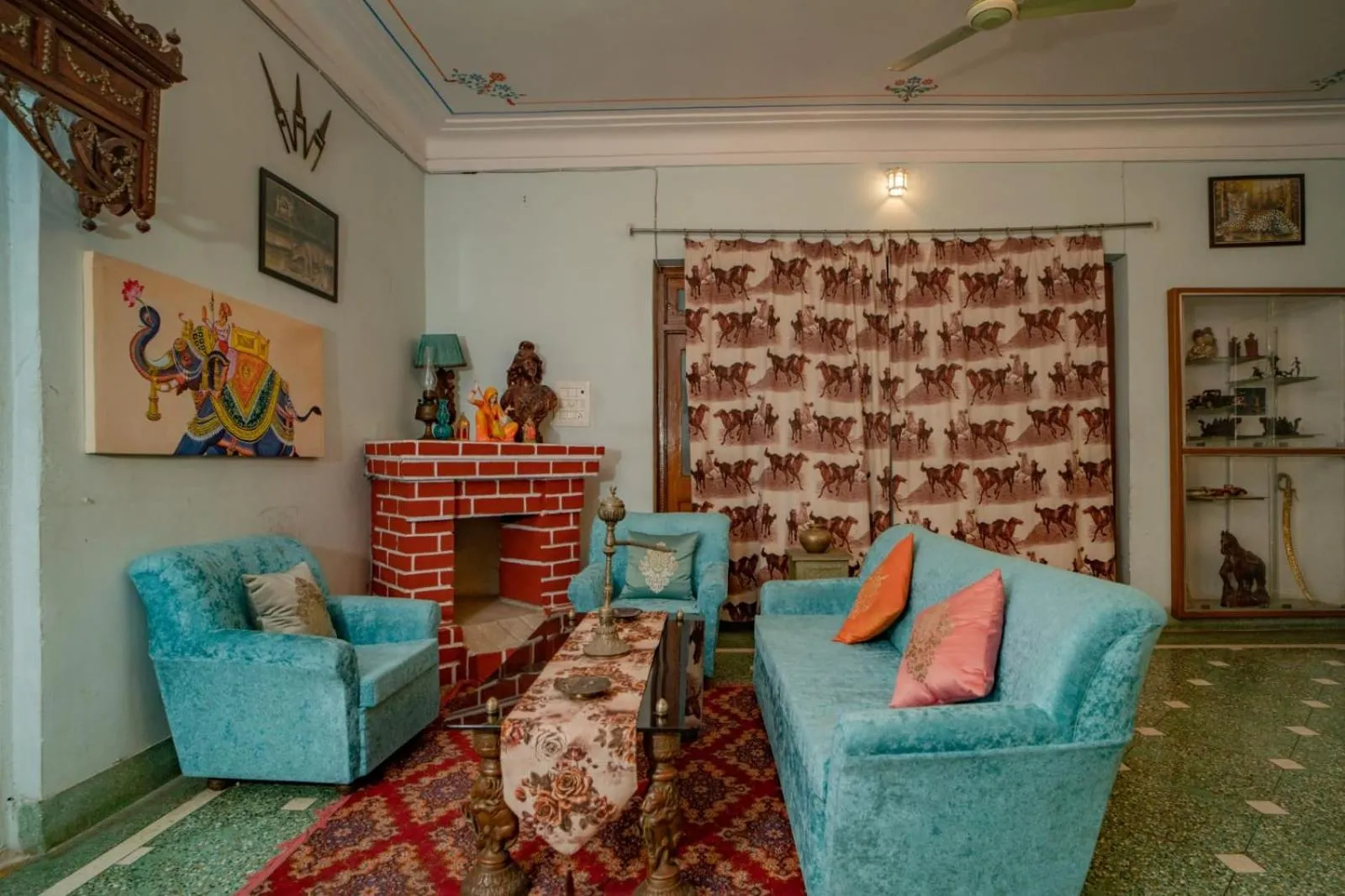 Lobby or reception in Hotel Ambavgarh Palace