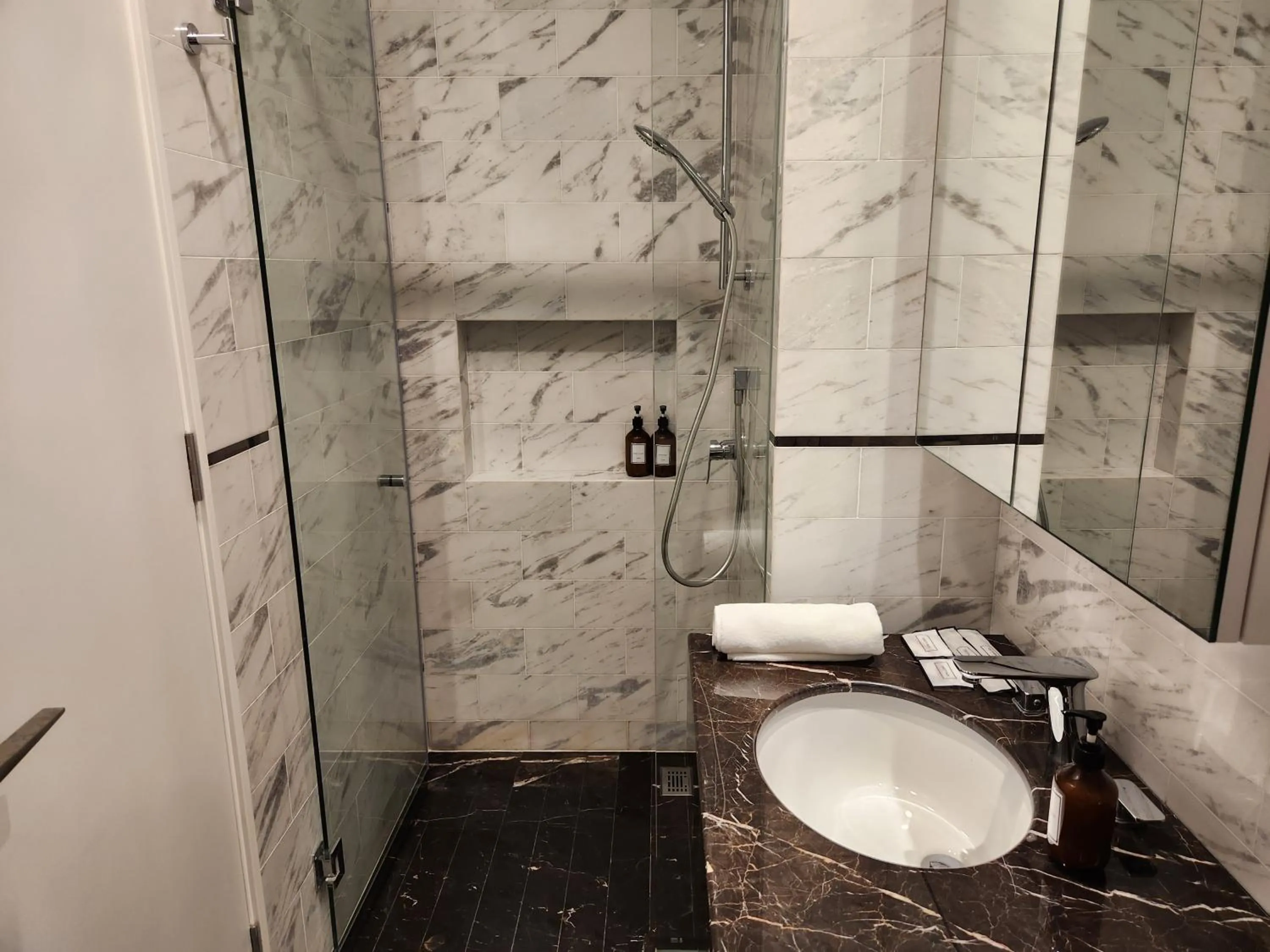Shower in The Platinum 2 Premium Suite by Reluxe