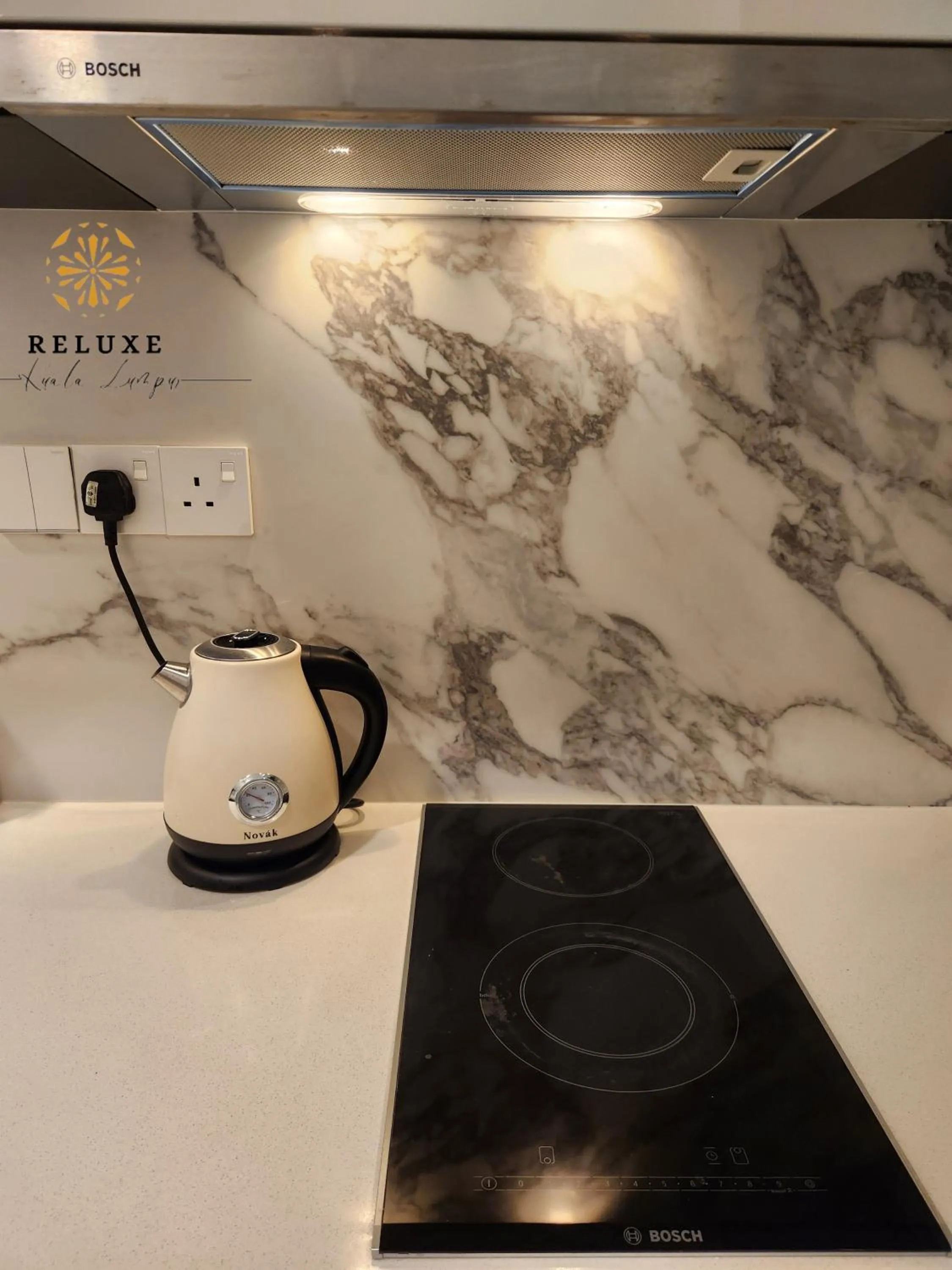 stove in The Platinum 2 Premium Suite by Reluxe