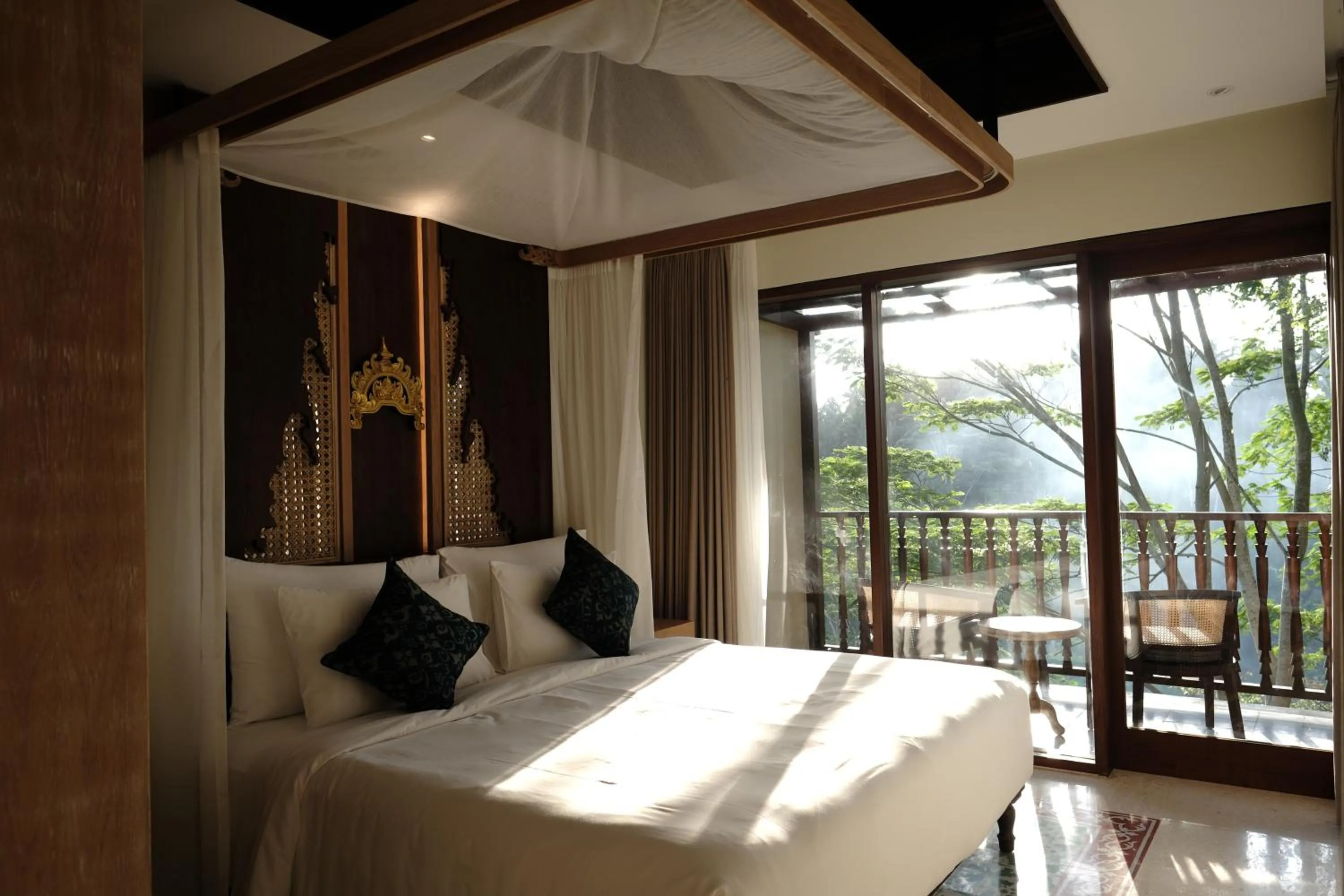 Bed in Horison Ume Suites & Villas