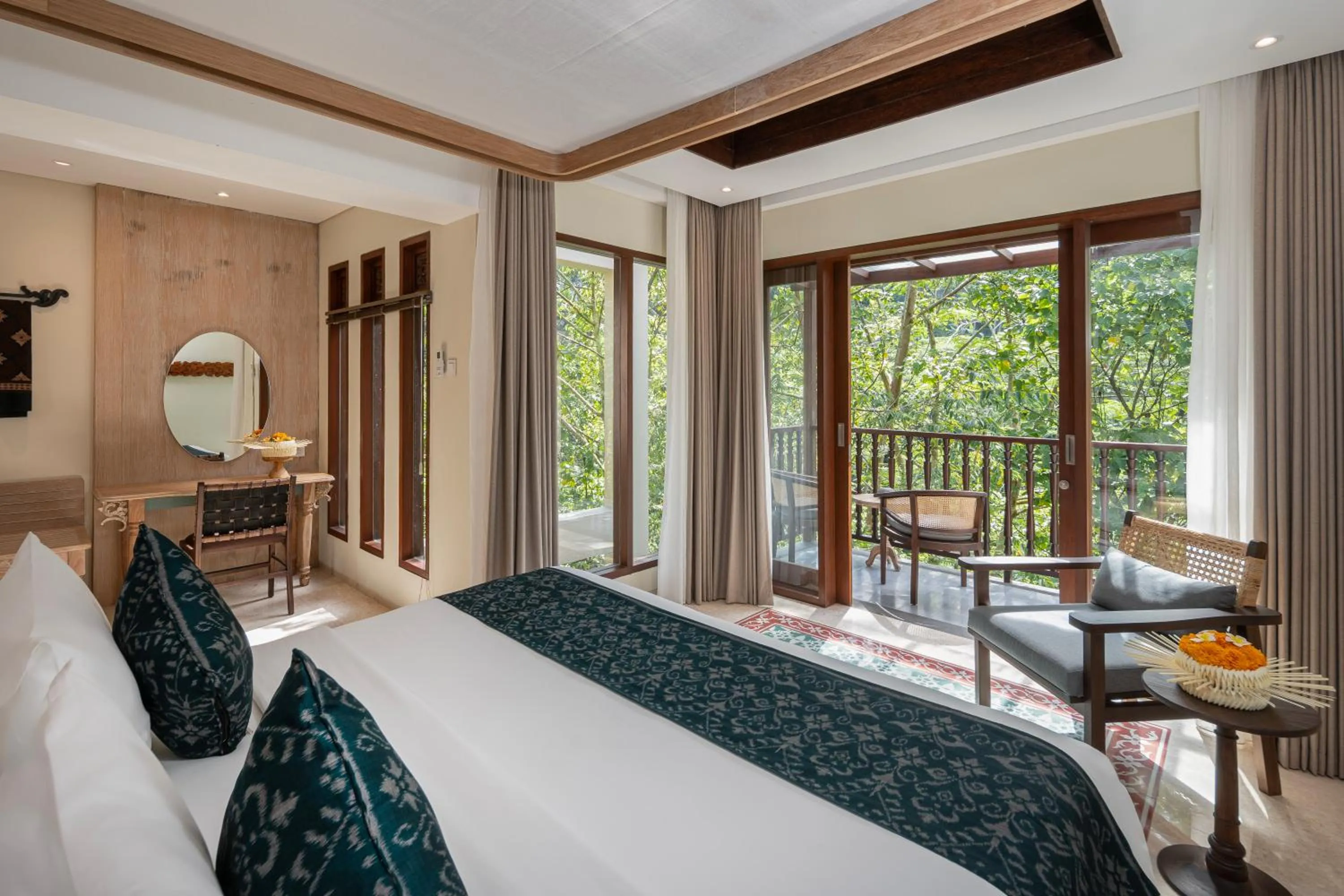 View (from property/room), Bed in Metland Venya Ubud