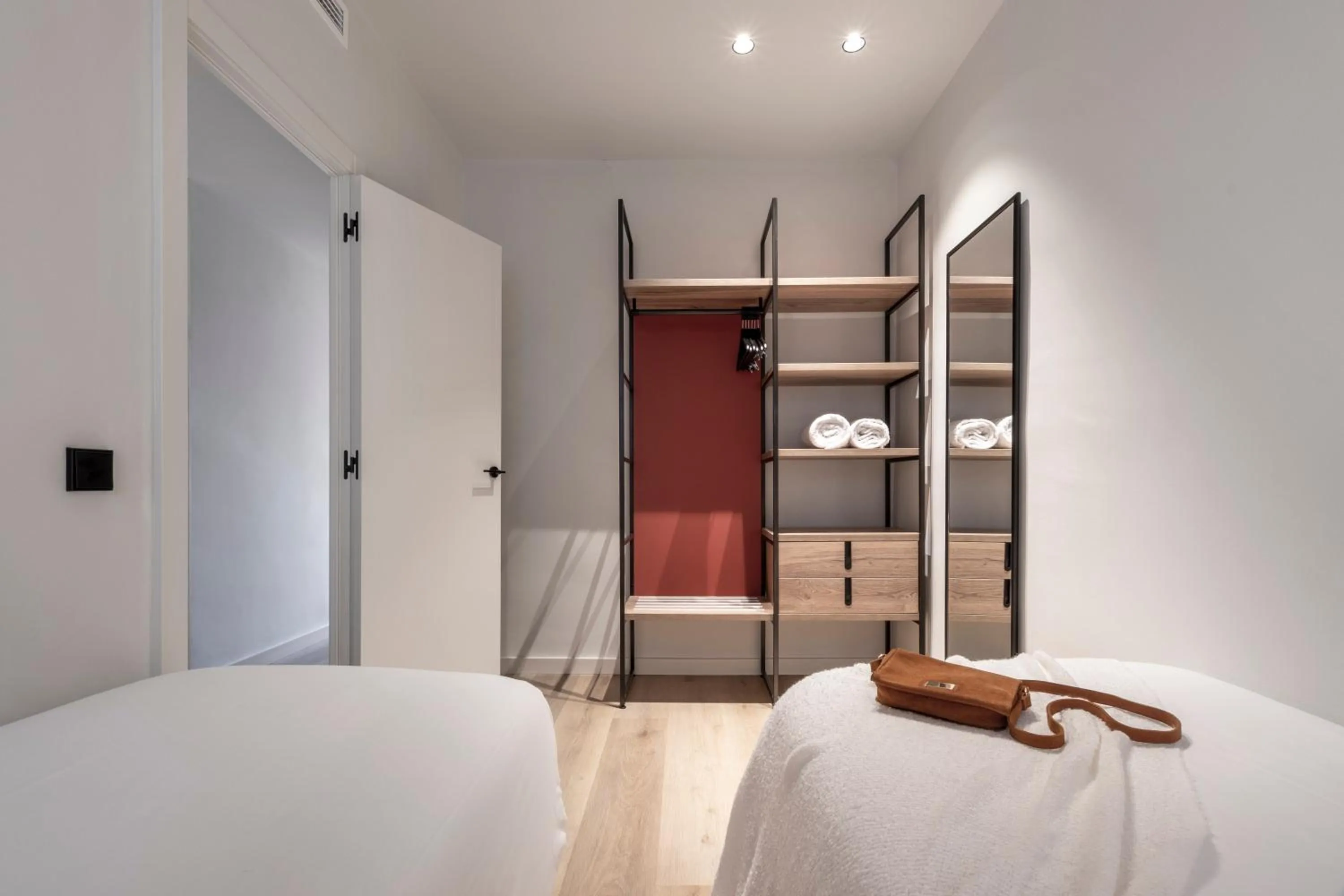 Bedroom, Bed in Arrivo Apartments