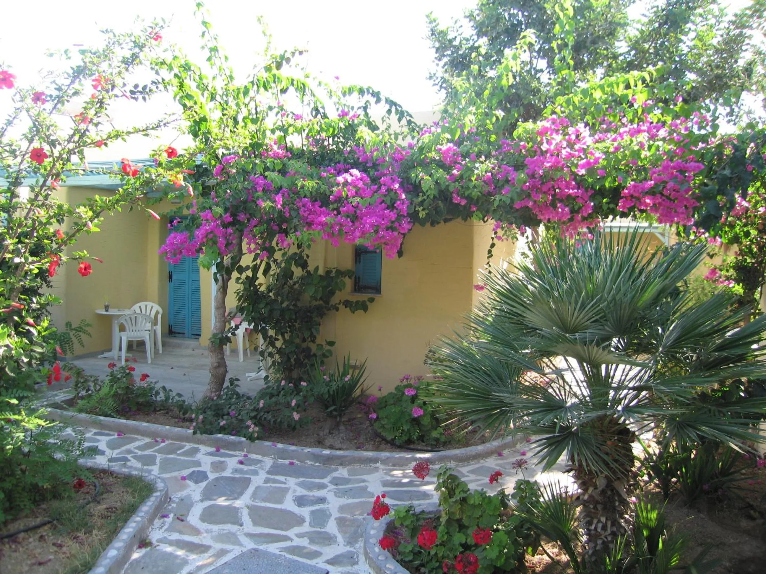Facade/entrance in Surfing Beach Village Paros