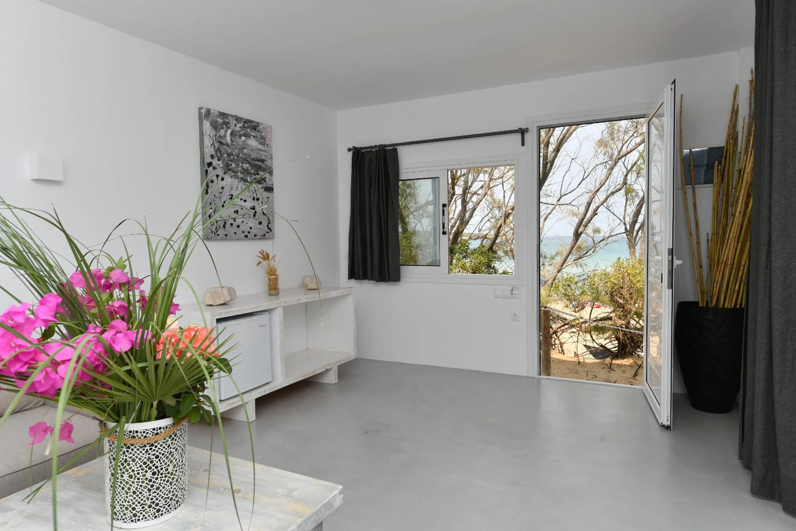 Living room in Surfing Beach Village Paros