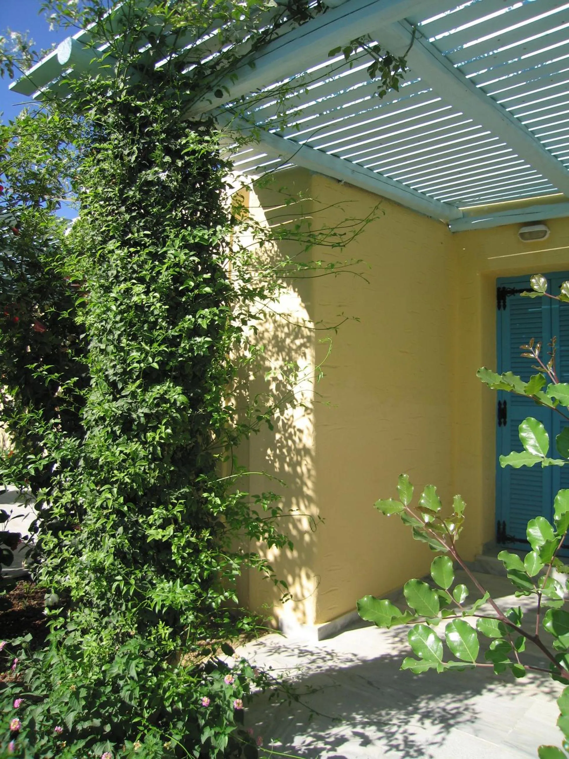 Facade/entrance in Surfing Beach Village Paros