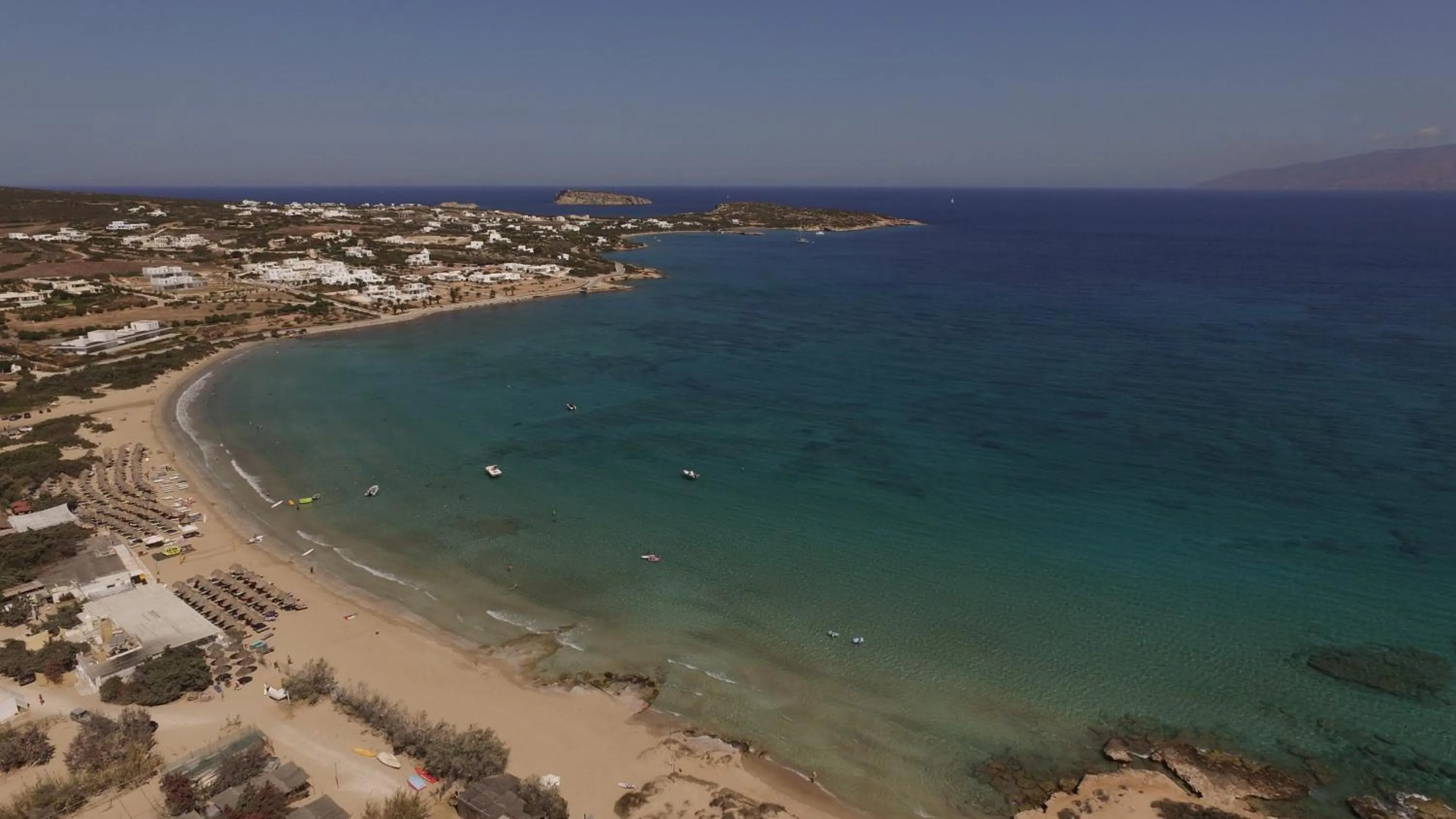 Beach in Surfing Beach Village Paros