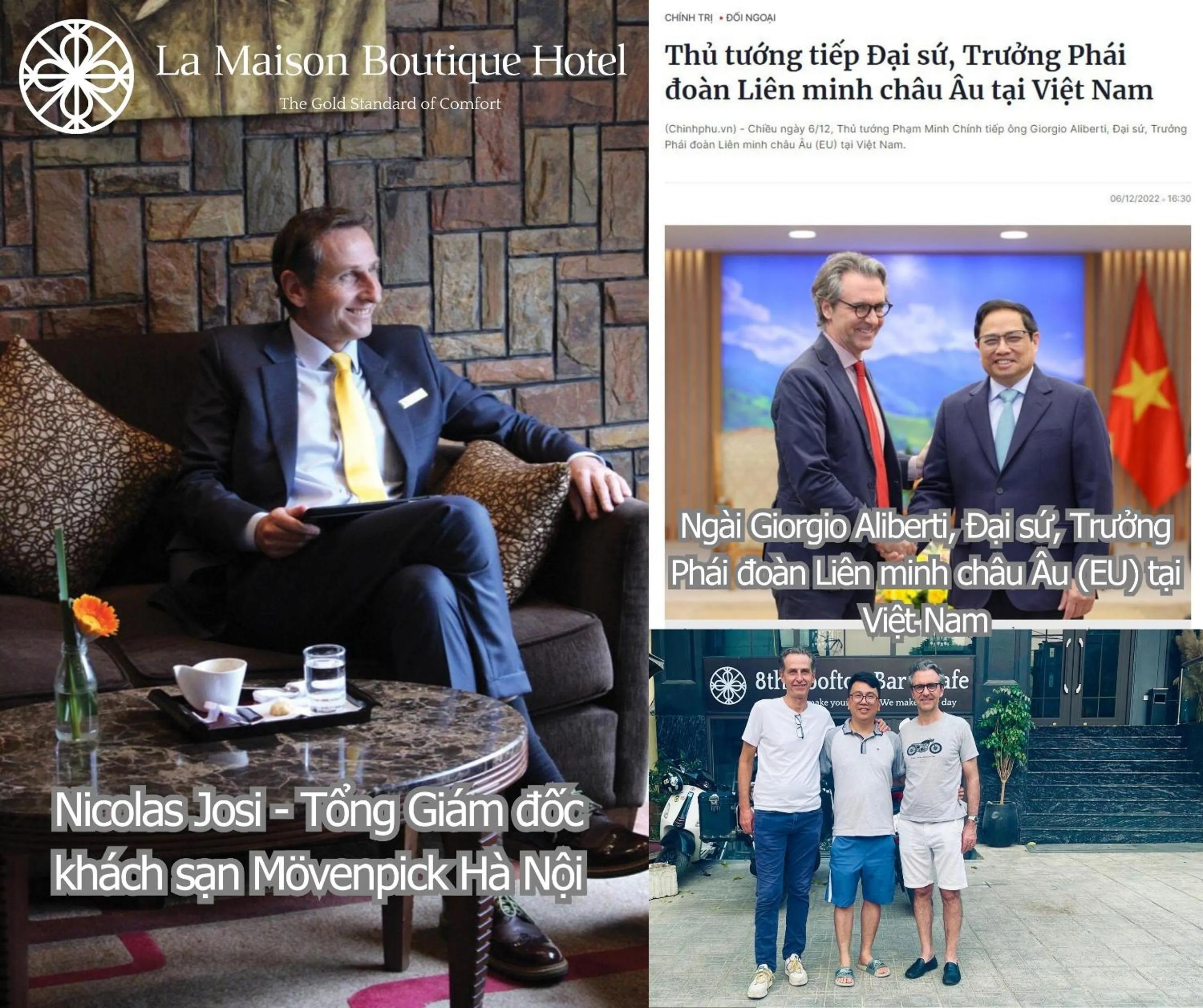 Guests in La Maison Boutique Hotel