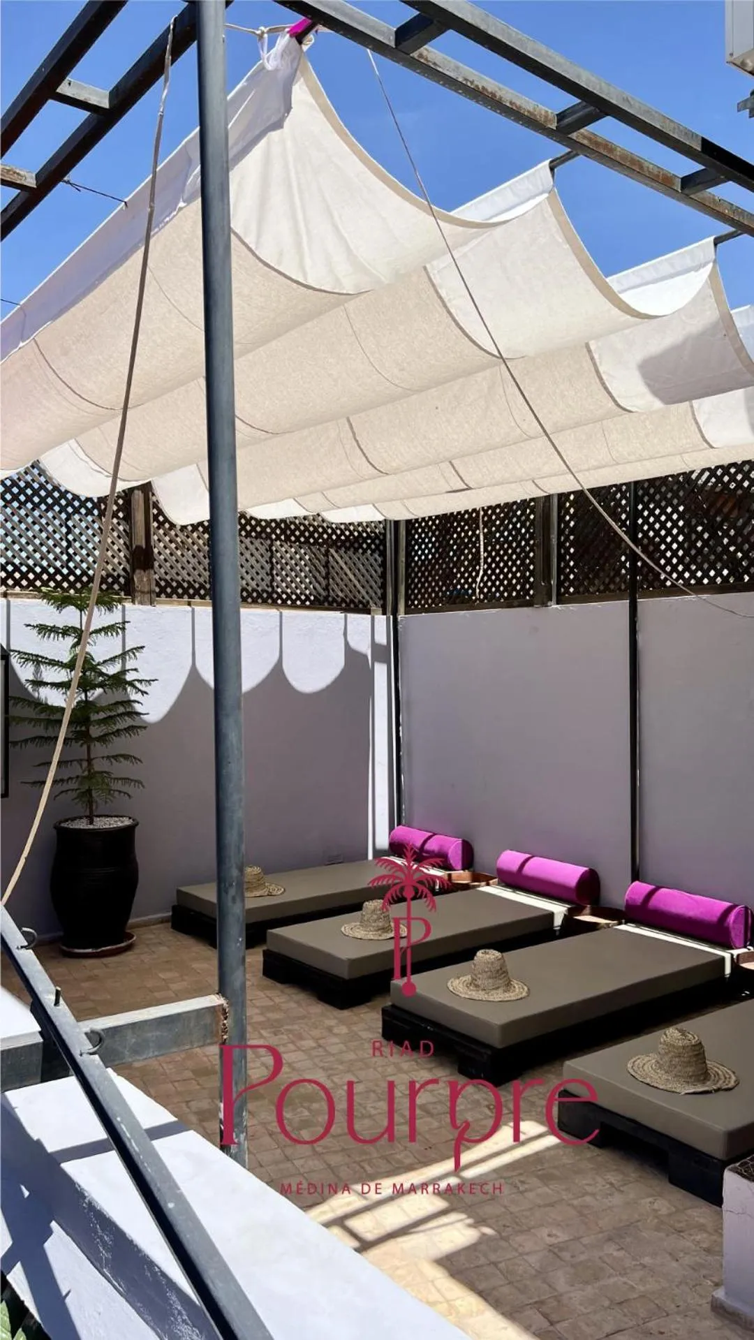 Solarium in Riad Pourpre Medina