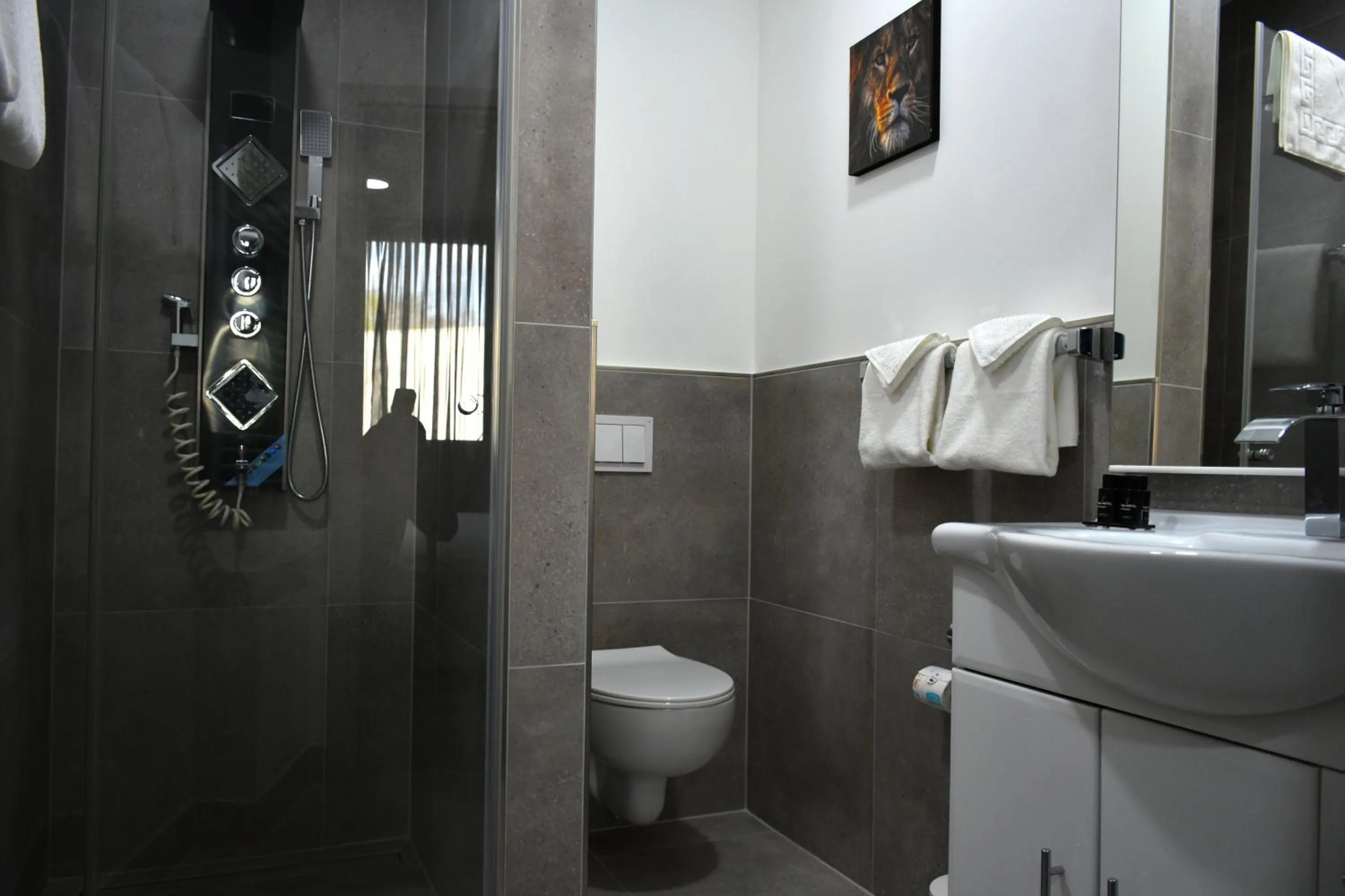 Shower in TIBET HOTEL am Airport Düsseldorf-Ratingen