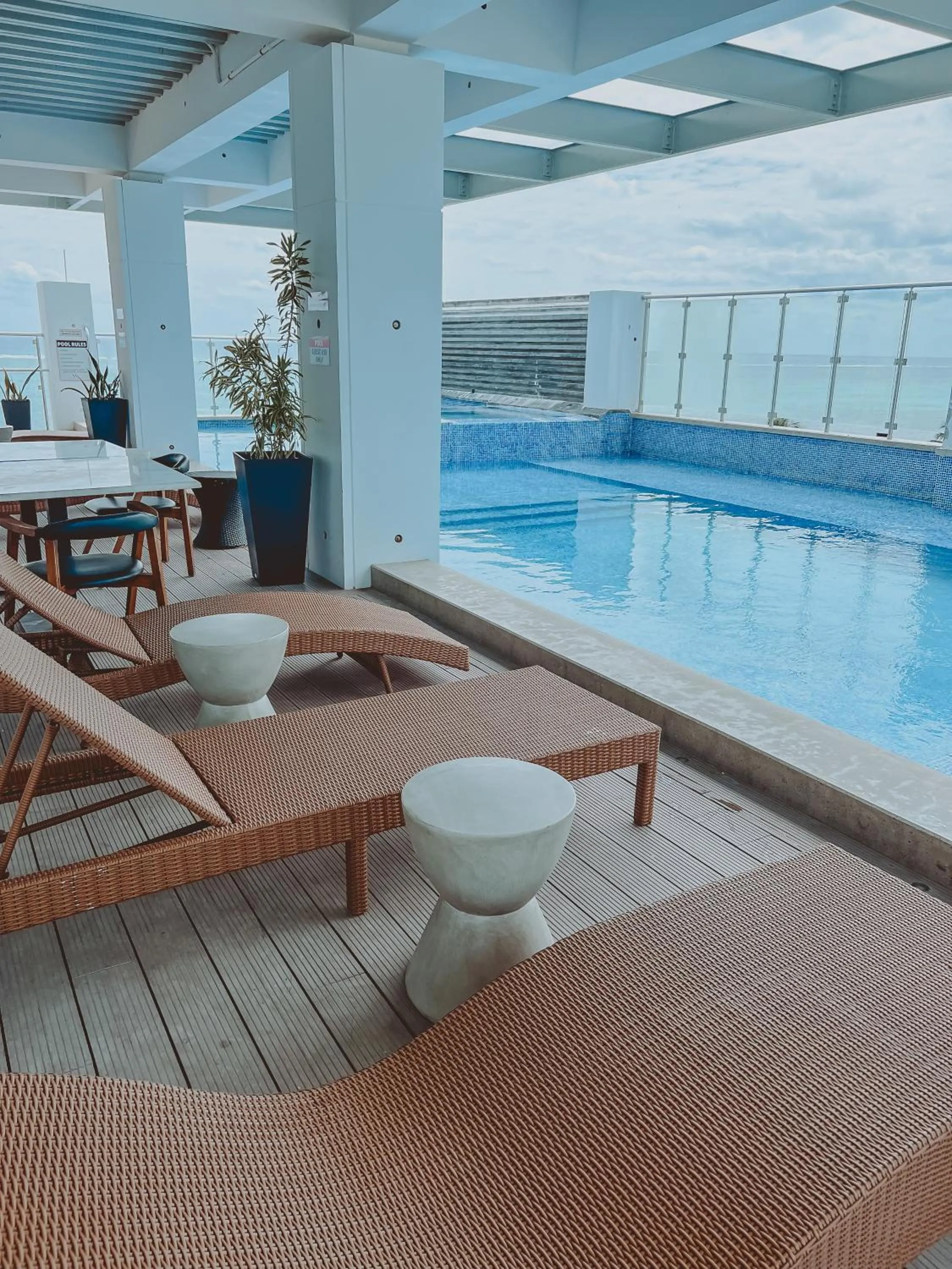 sunbed in The Watermark Hotel