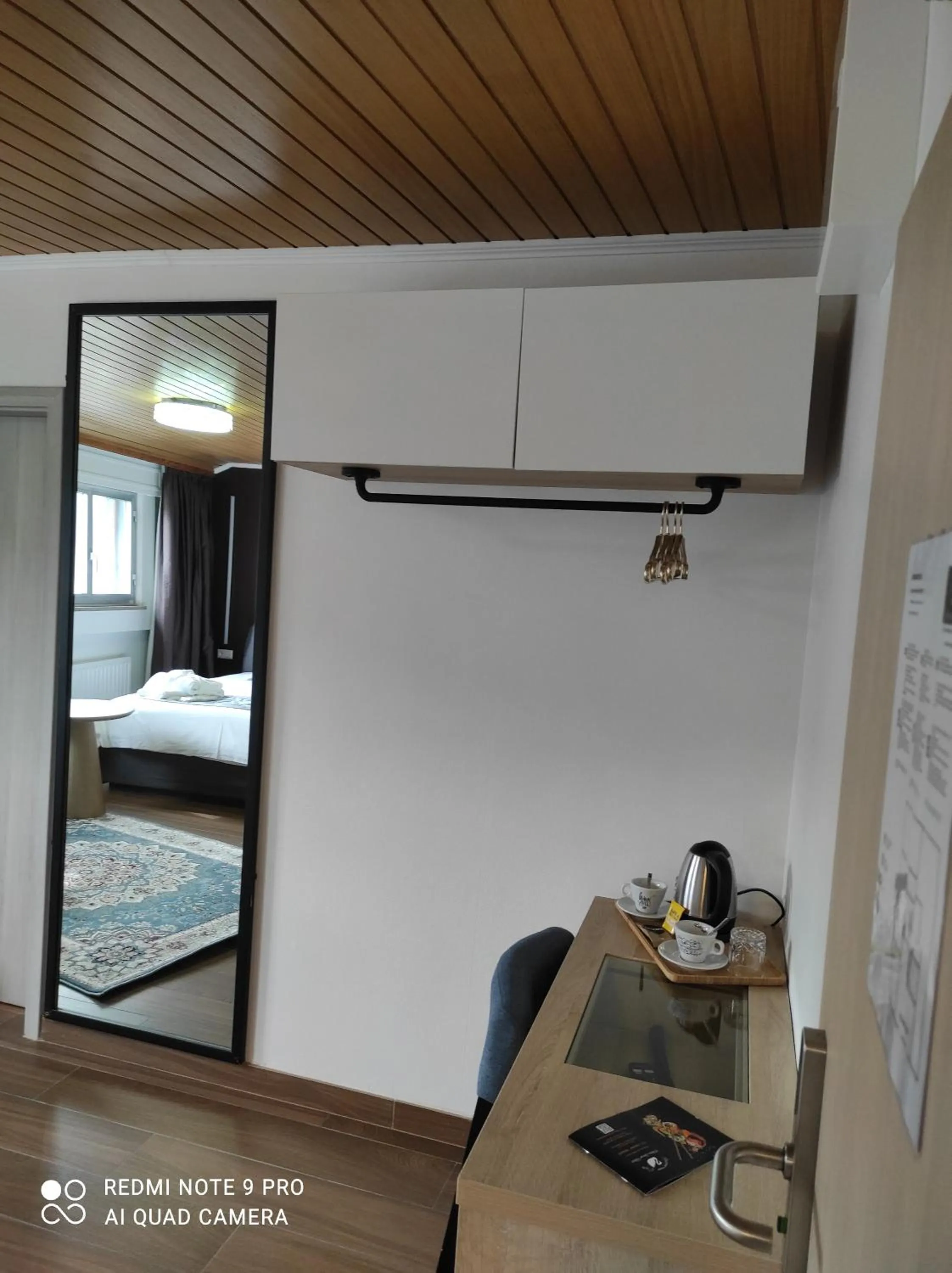 Bed in hotel whiteswan