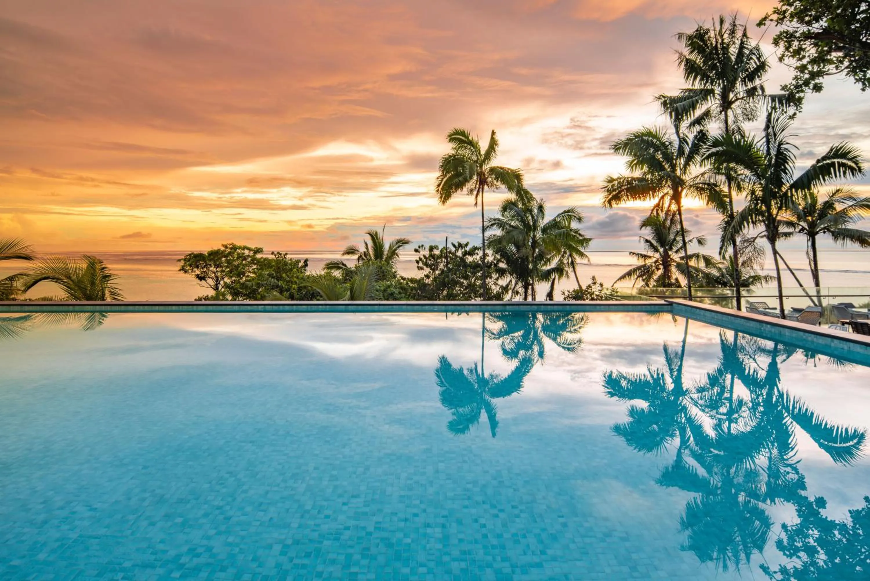 Swimming pool in Palau Sunrise Seaview Landison Retreat