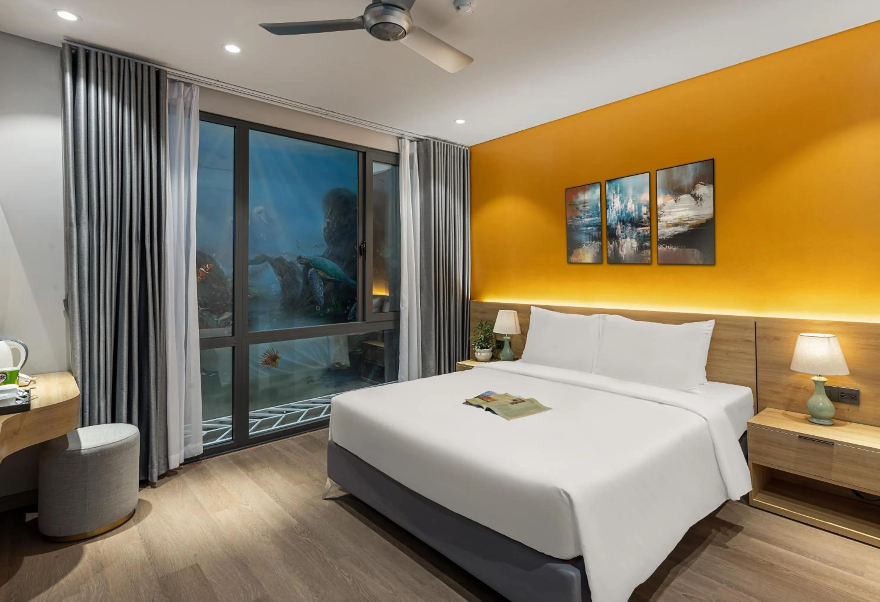 Bed in Laputa Hotel Phú Quốc