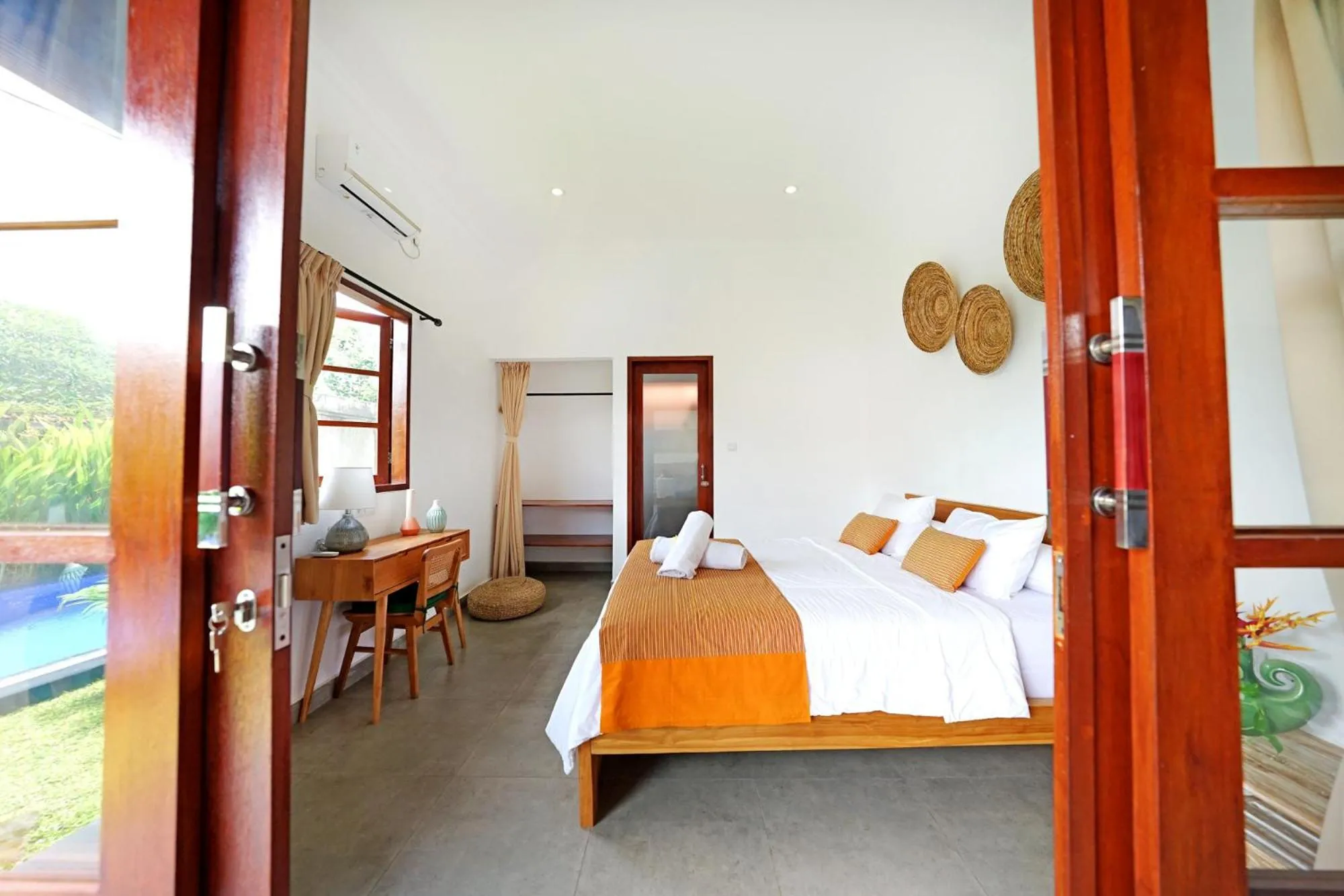 Bedroom, Bed in The Lavana Villa Kubu Life Kerobokan Seminyak (3 Bedroom Villa)