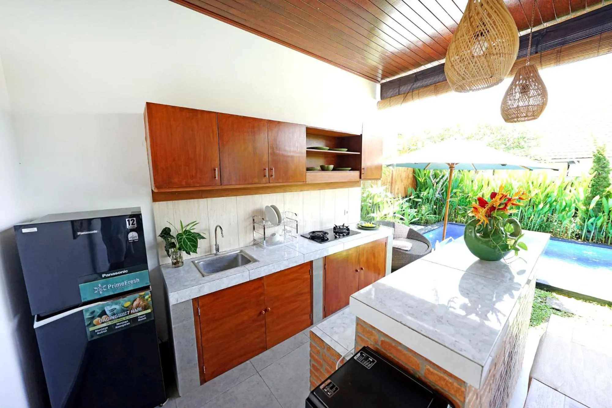 kitchen, Kitchen/Kitchenette in The Lavana Villa Kubu Life Kerobokan Seminyak (3 Bedroom Villa)