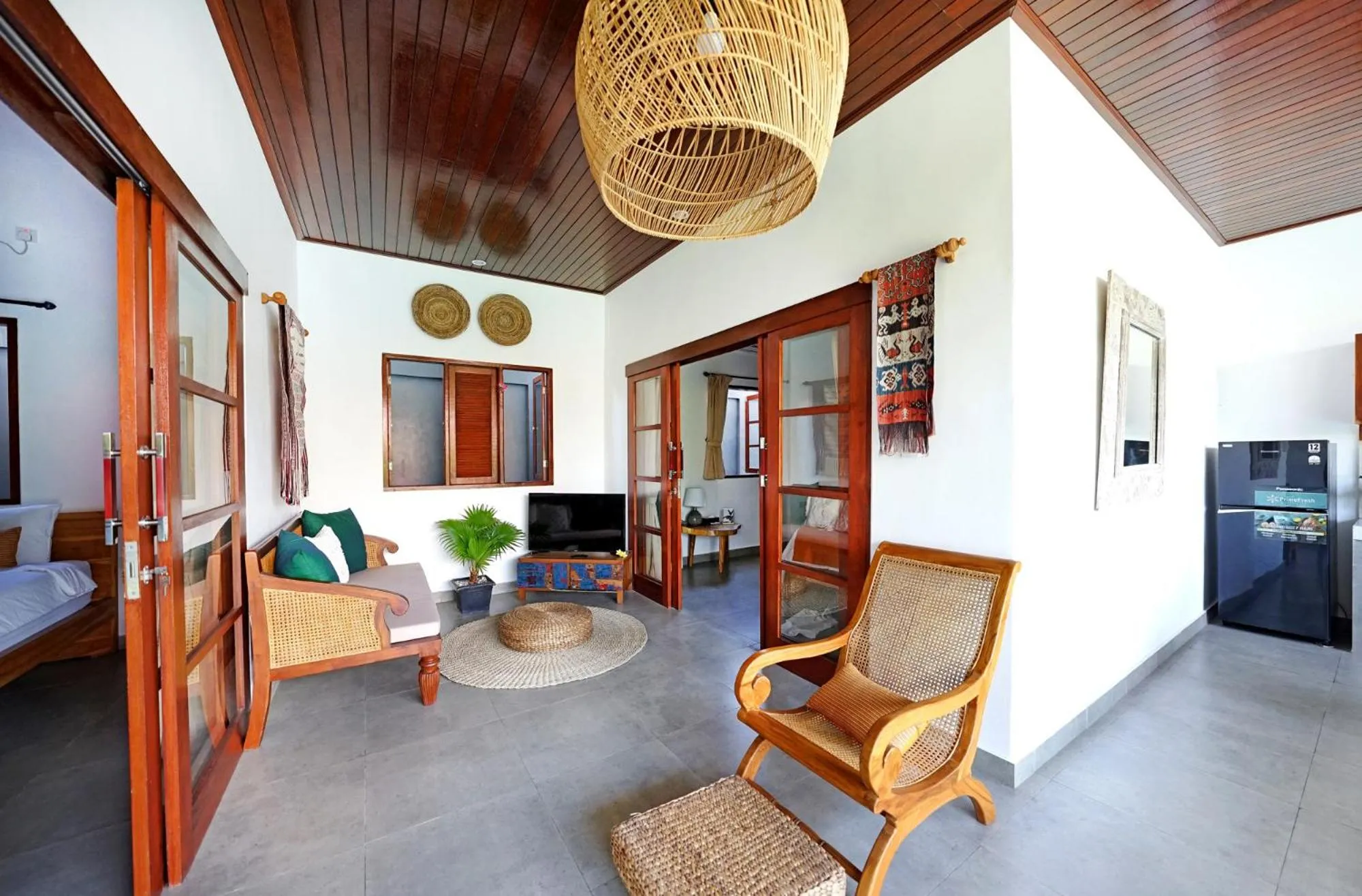Living room, Seating Area in The Lavana Villa Kubu Life Kerobokan Seminyak (3 Bedroom Villa)