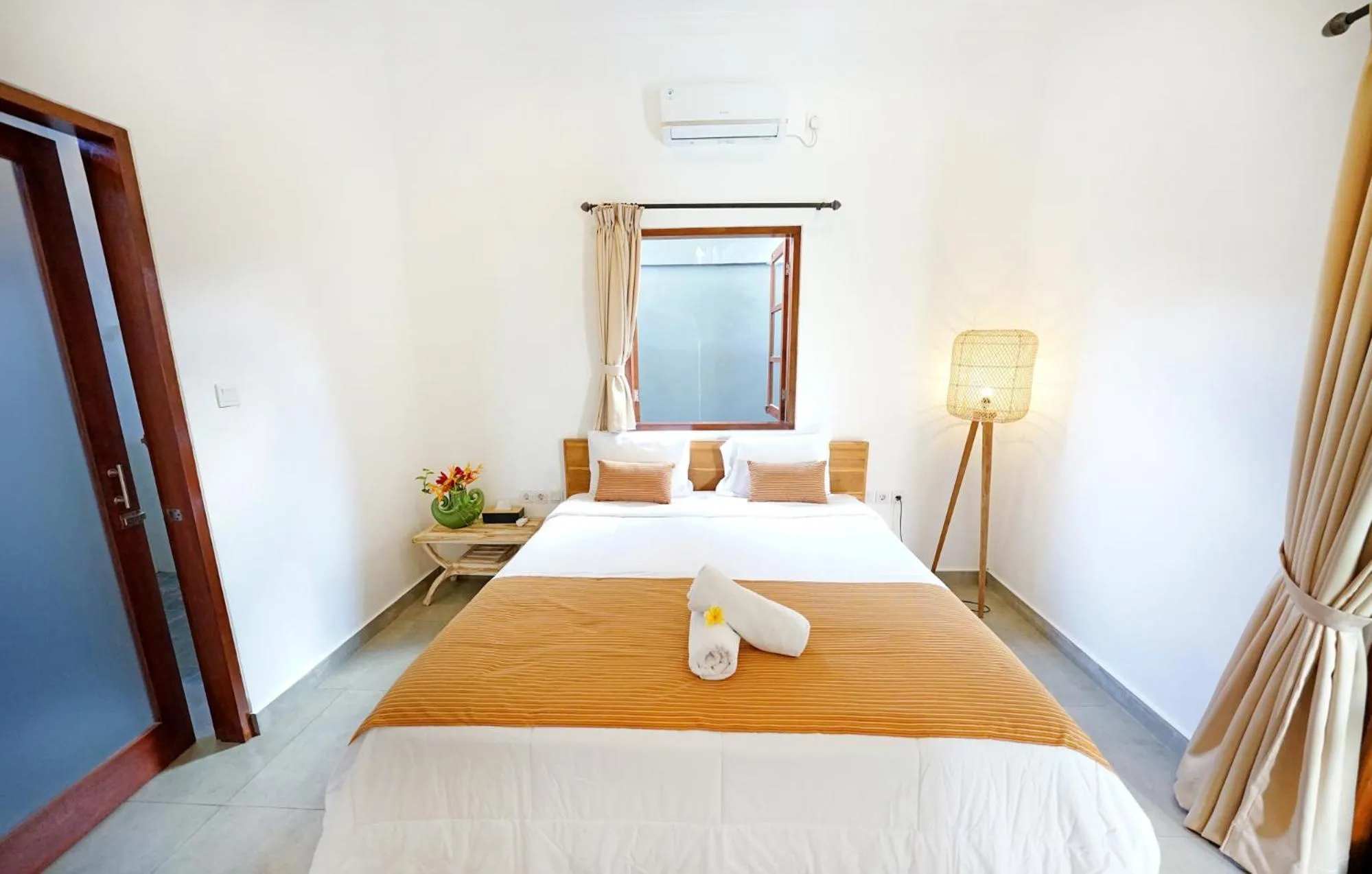 Bedroom, Bed in The Lavana Villa Kubu Life Kerobokan Seminyak (3 Bedroom Villa)