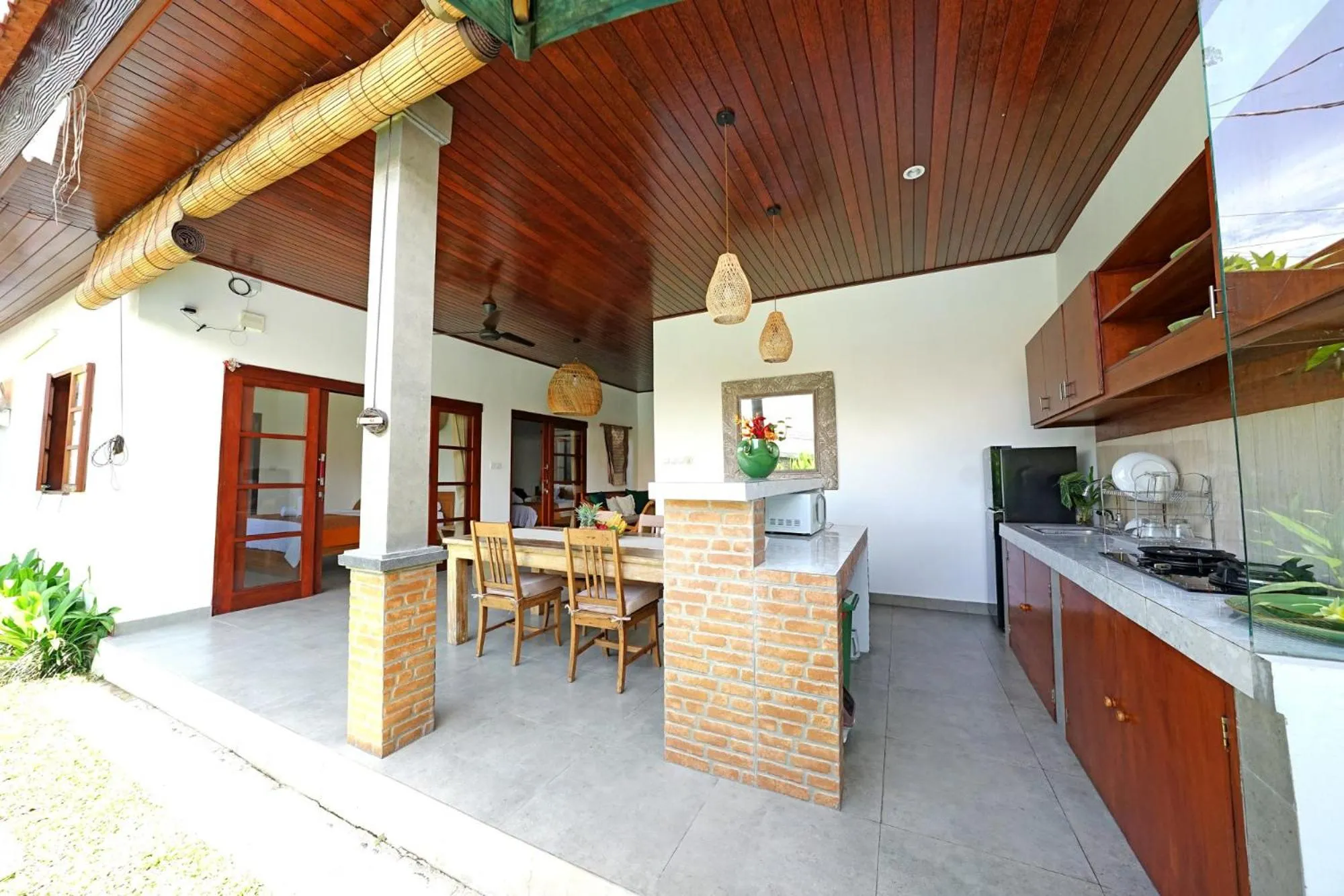 Property building, Kitchen/Kitchenette in The Lavana Villa Kubu Life Kerobokan Seminyak (3 Bedroom Villa)