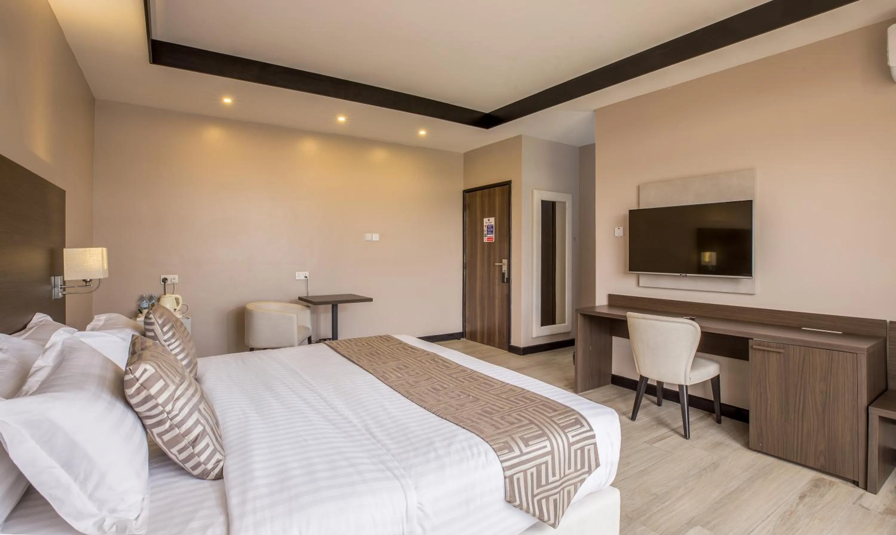 Bed in Source of The Nile Hotel- Namanve Branch