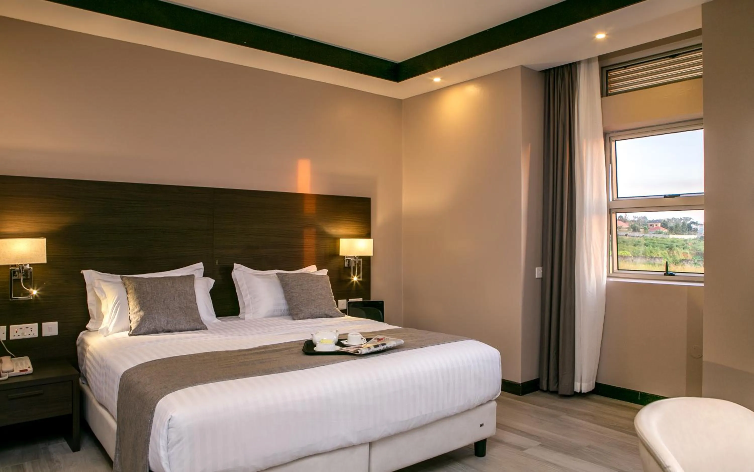 Bed in Source of The Nile Hotel- Namanve Branch