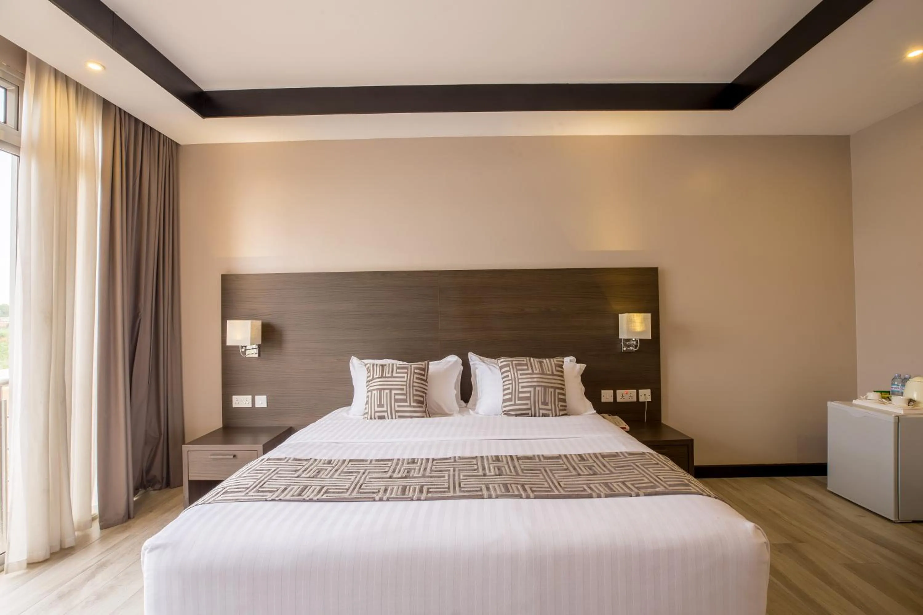 Bed in Source of The Nile Hotel- Namanve Branch