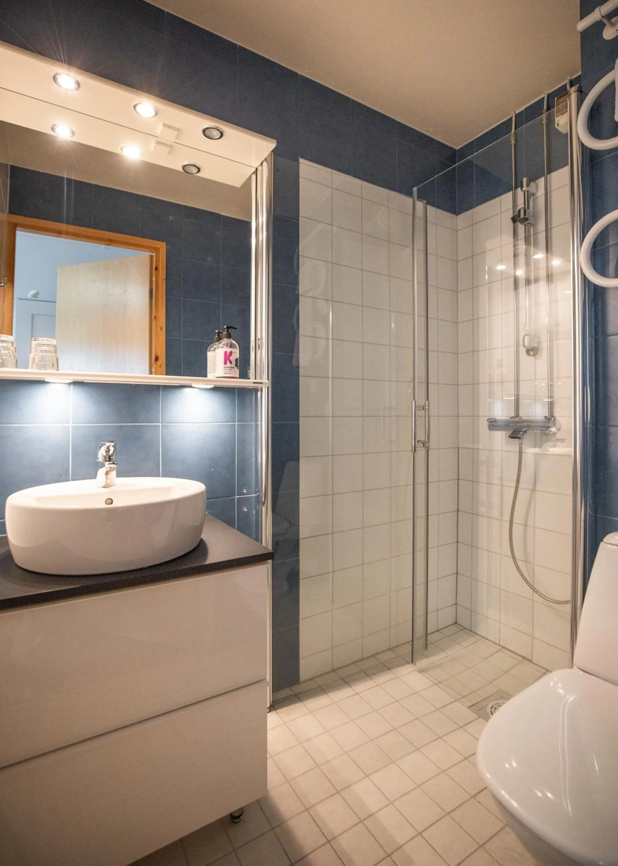 Shower in Hotel Karhu