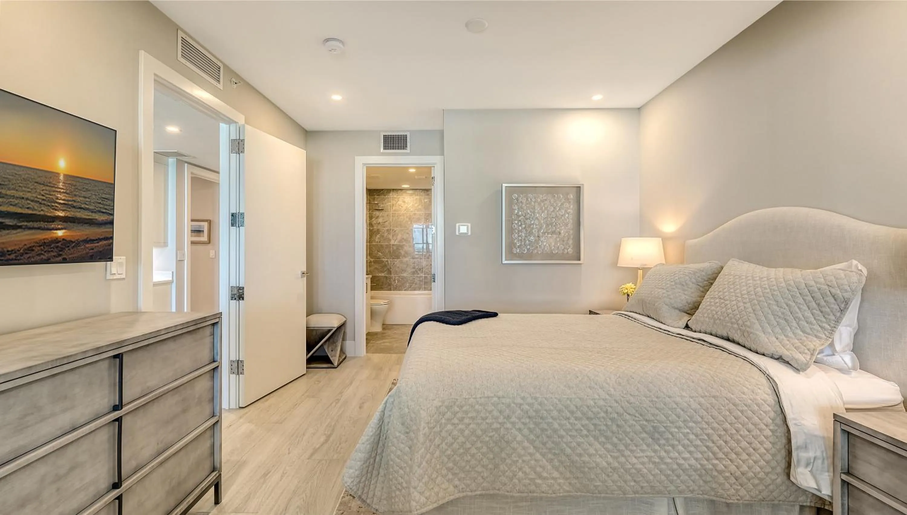 Bed in Ten35 Seaside Rentals