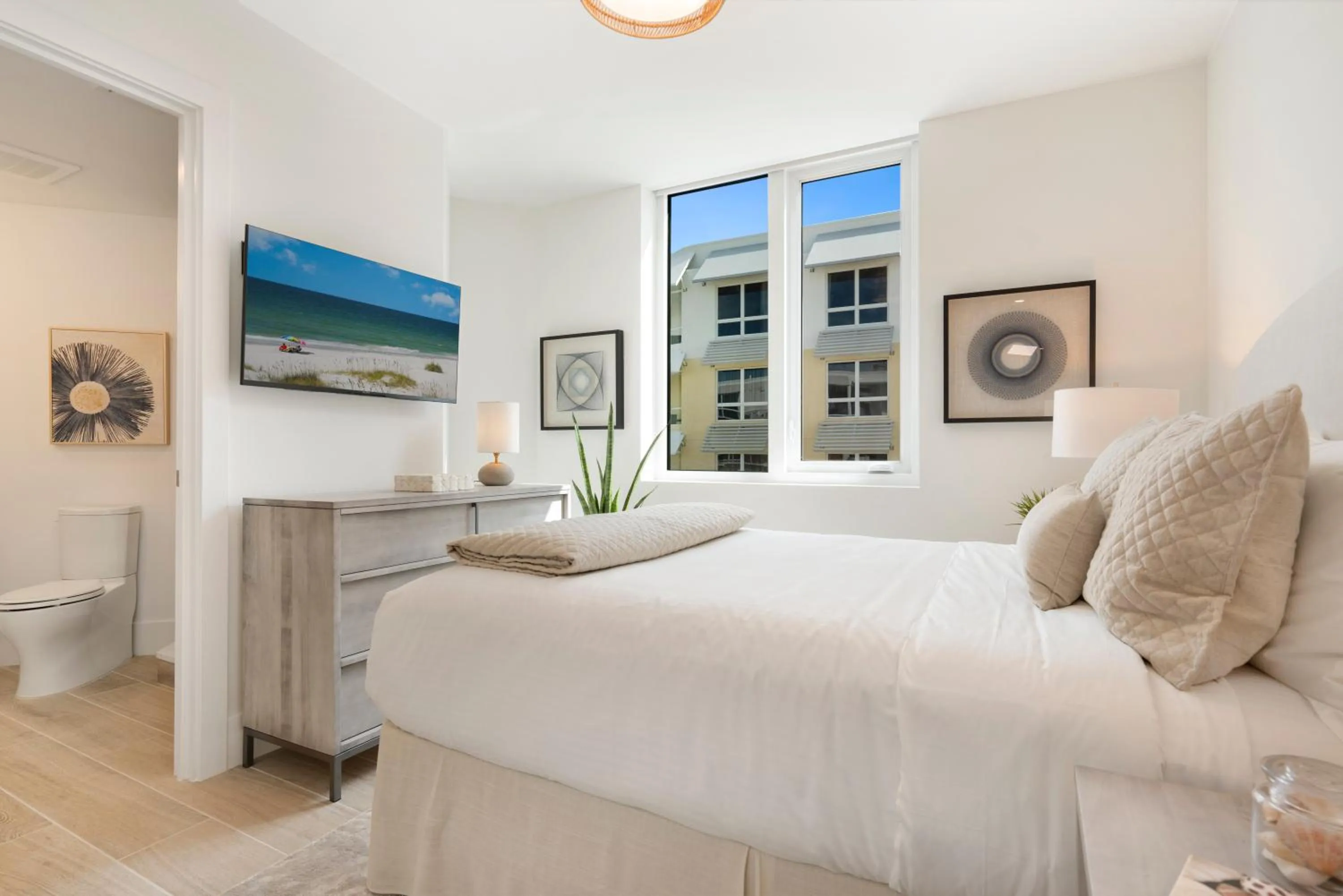 Bed in Ten35 Seaside Rentals