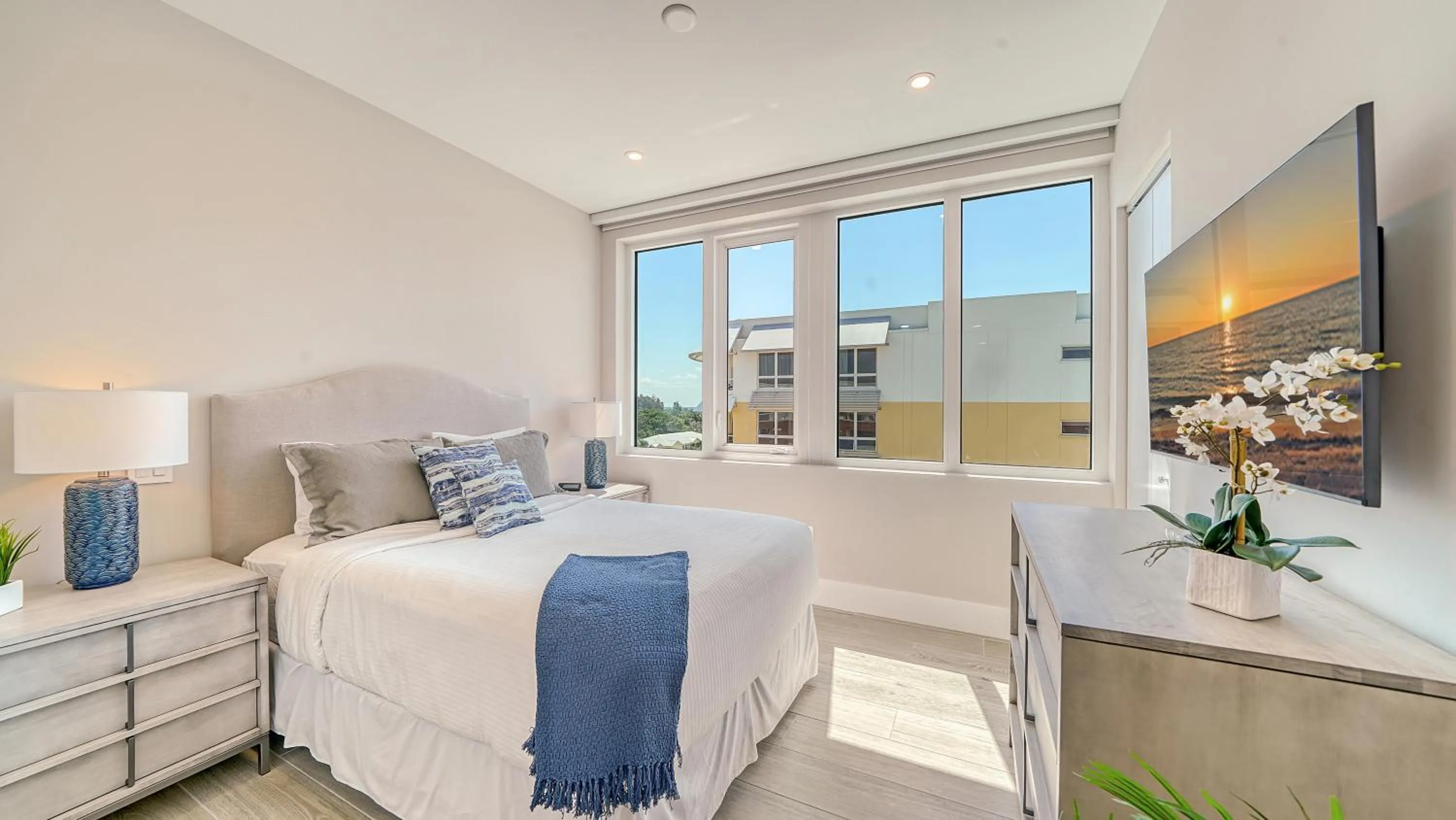 Bed in Ten35 Seaside Rentals