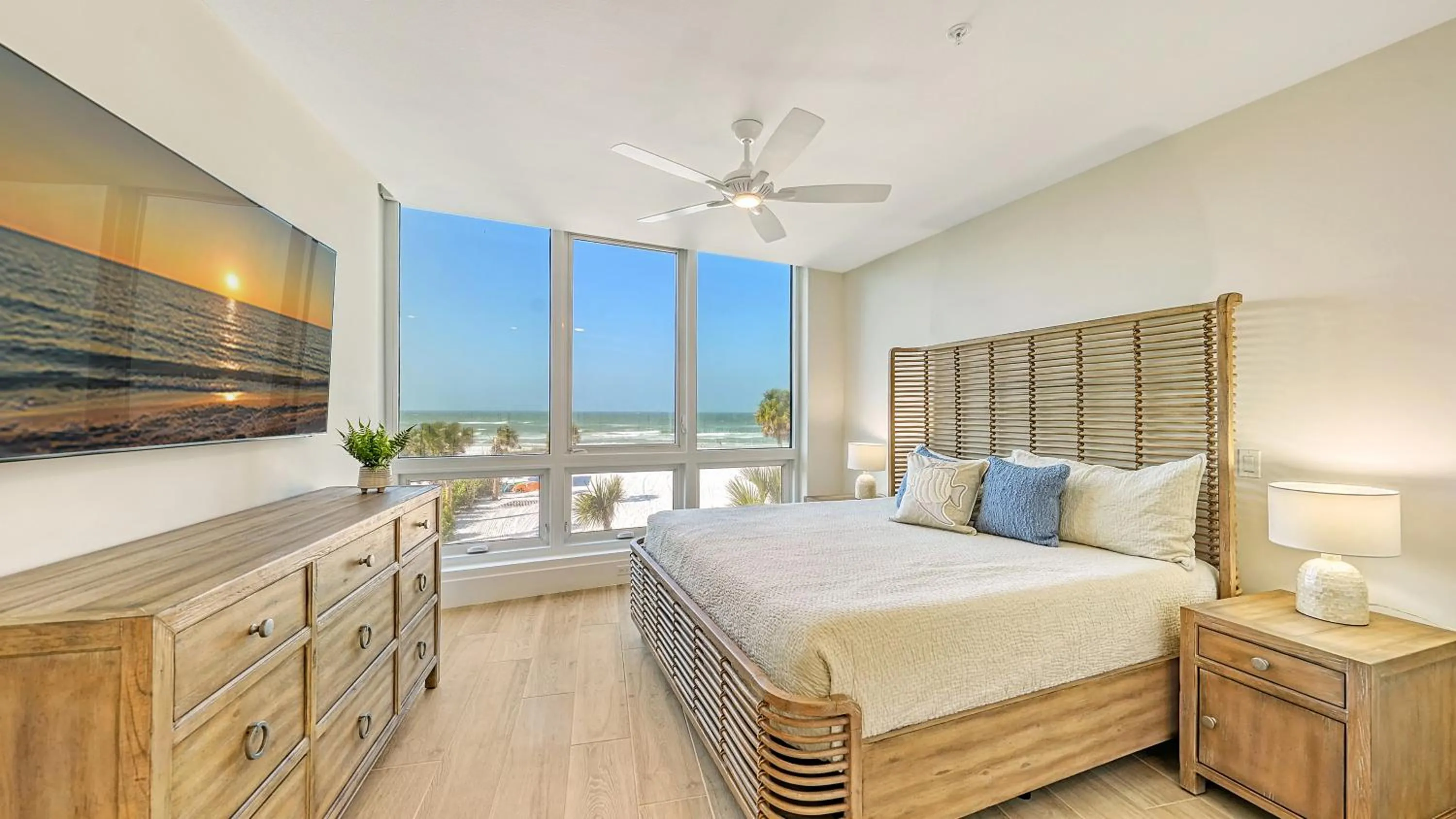Bed in Ten35 Seaside Rentals