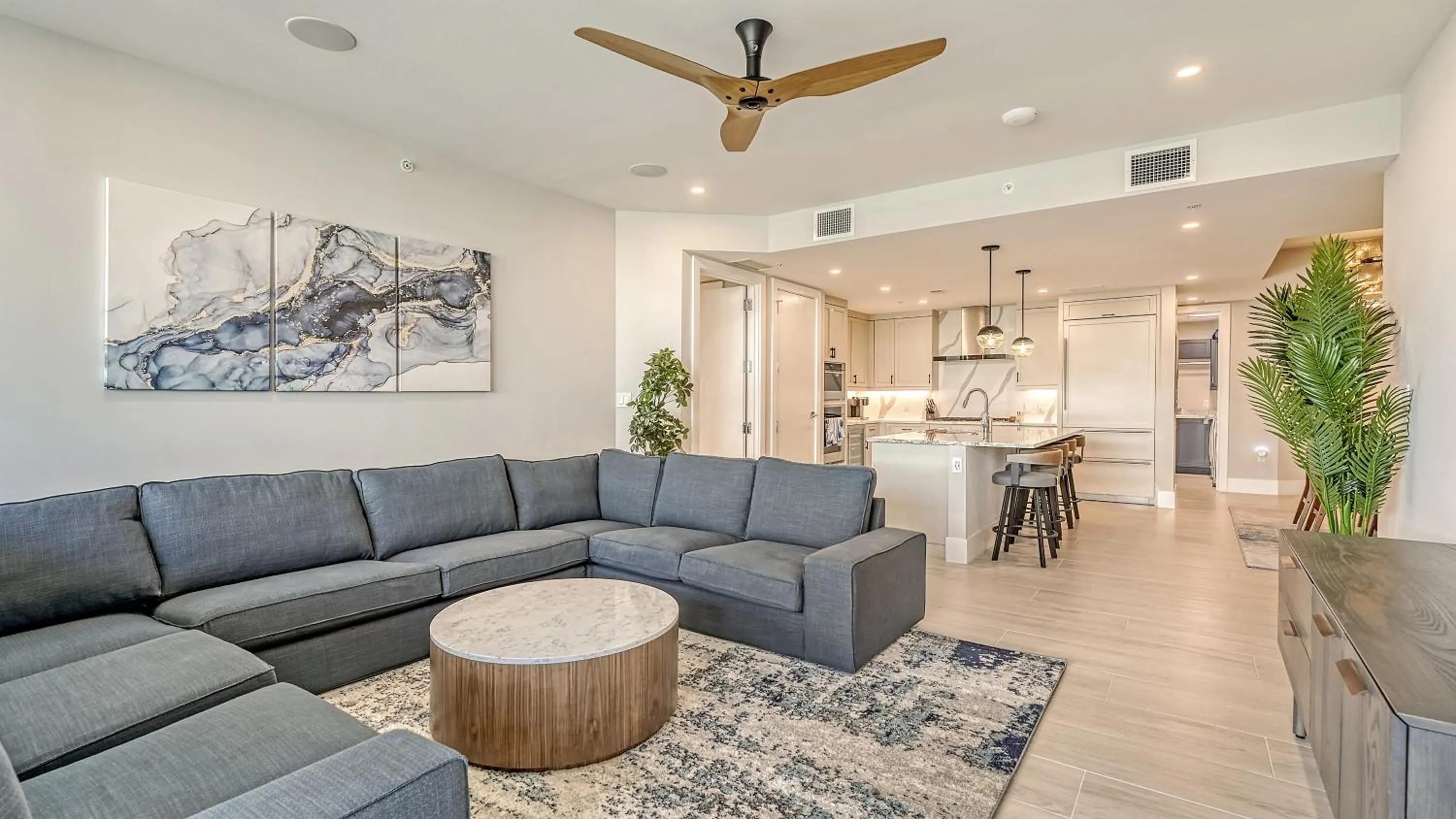 Living room in Ten35 Seaside Rentals