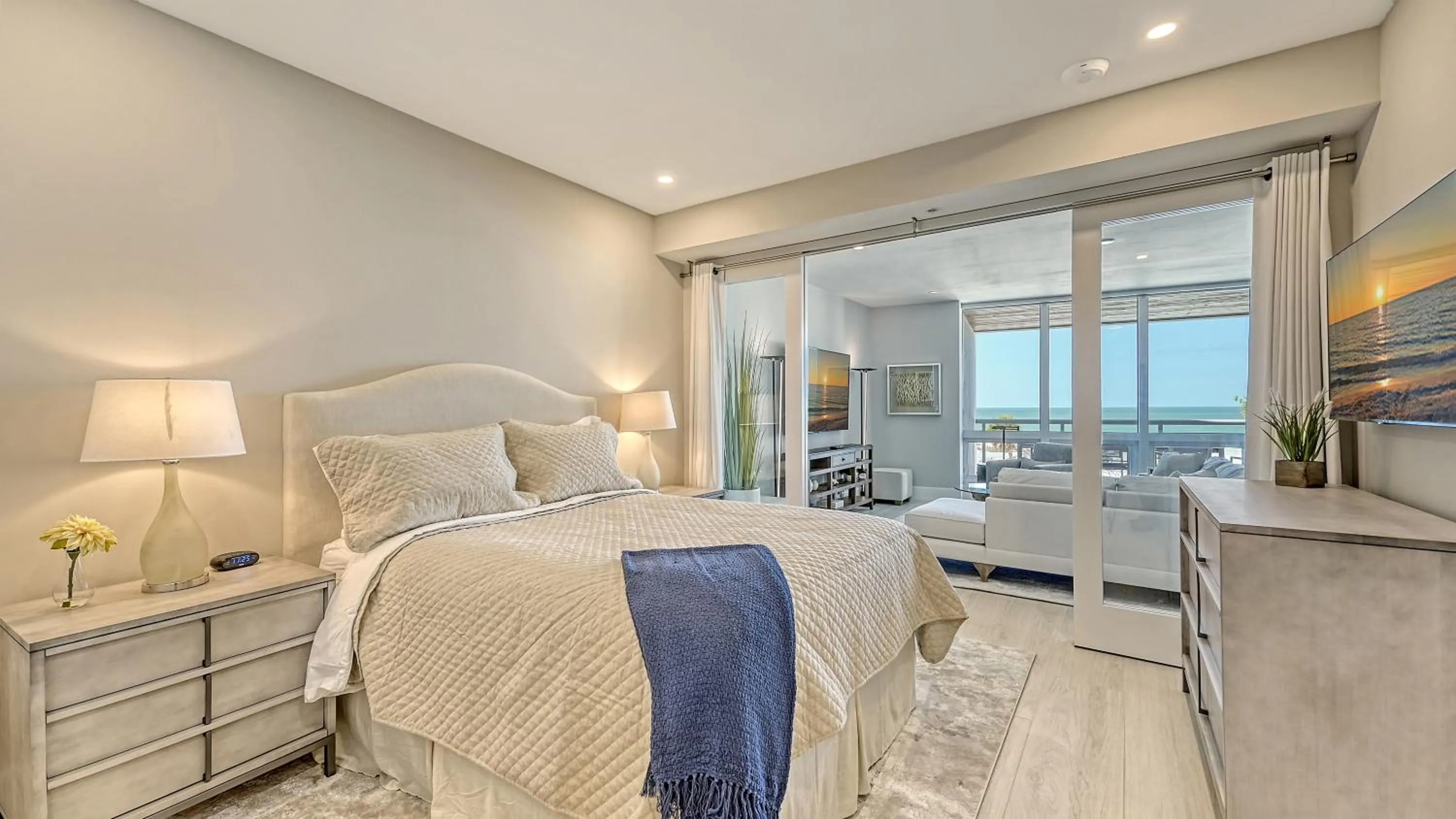 Bed in Ten35 Seaside Rentals