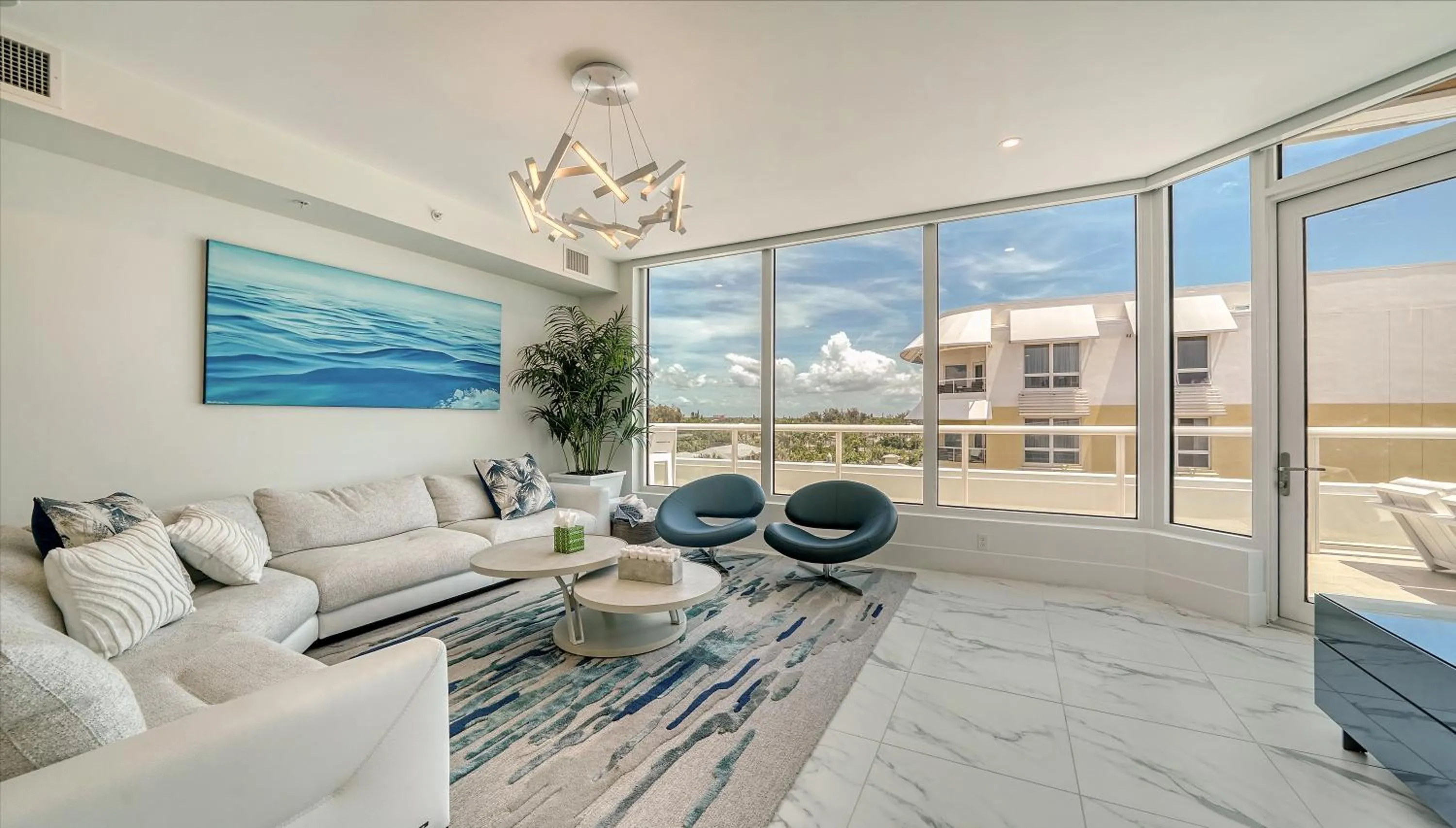 Living room in Ten35 Seaside Rentals