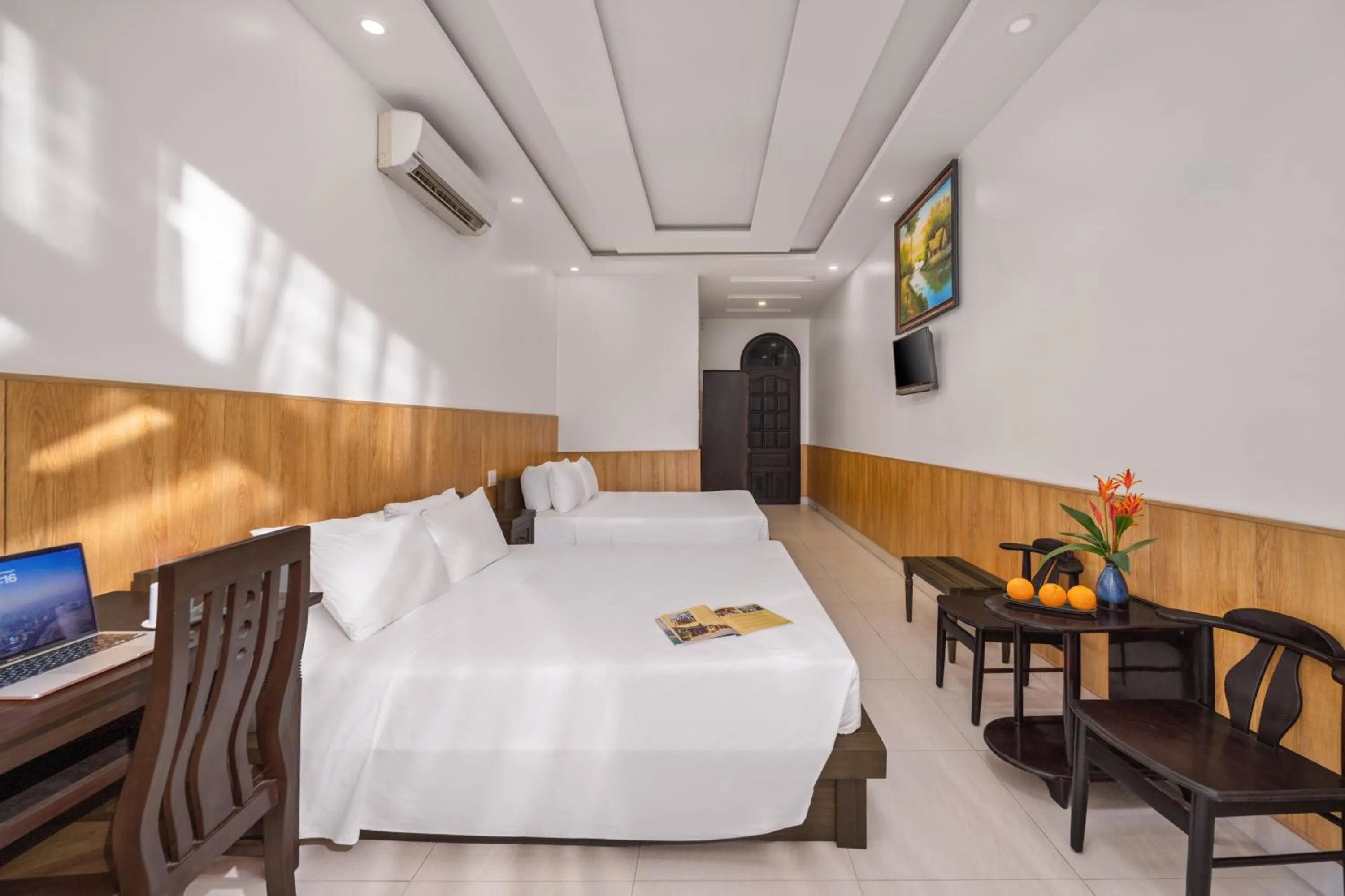 Bed in RAON Ancient Town Hotel