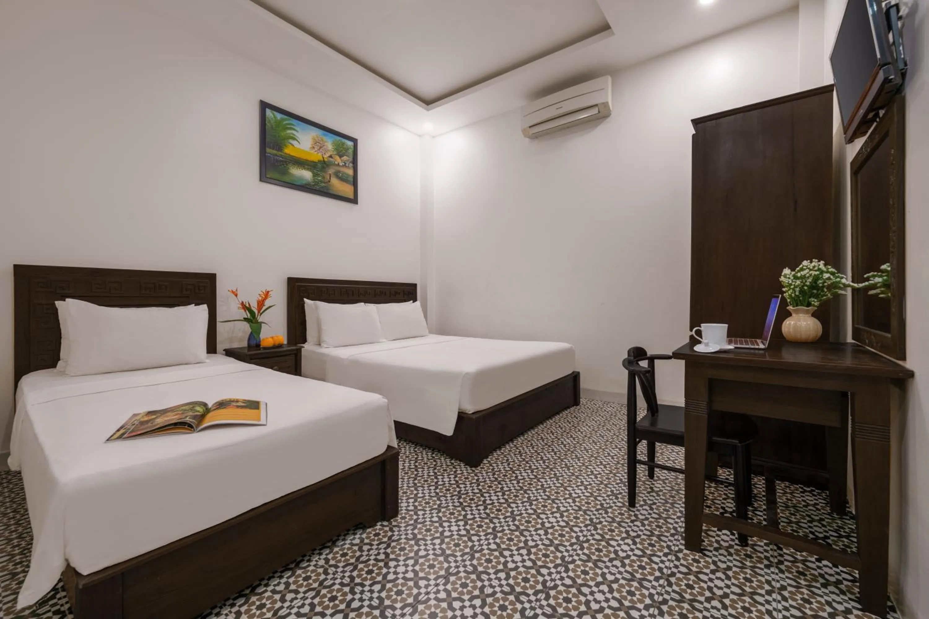 Bed in RAON Ancient Town Hotel