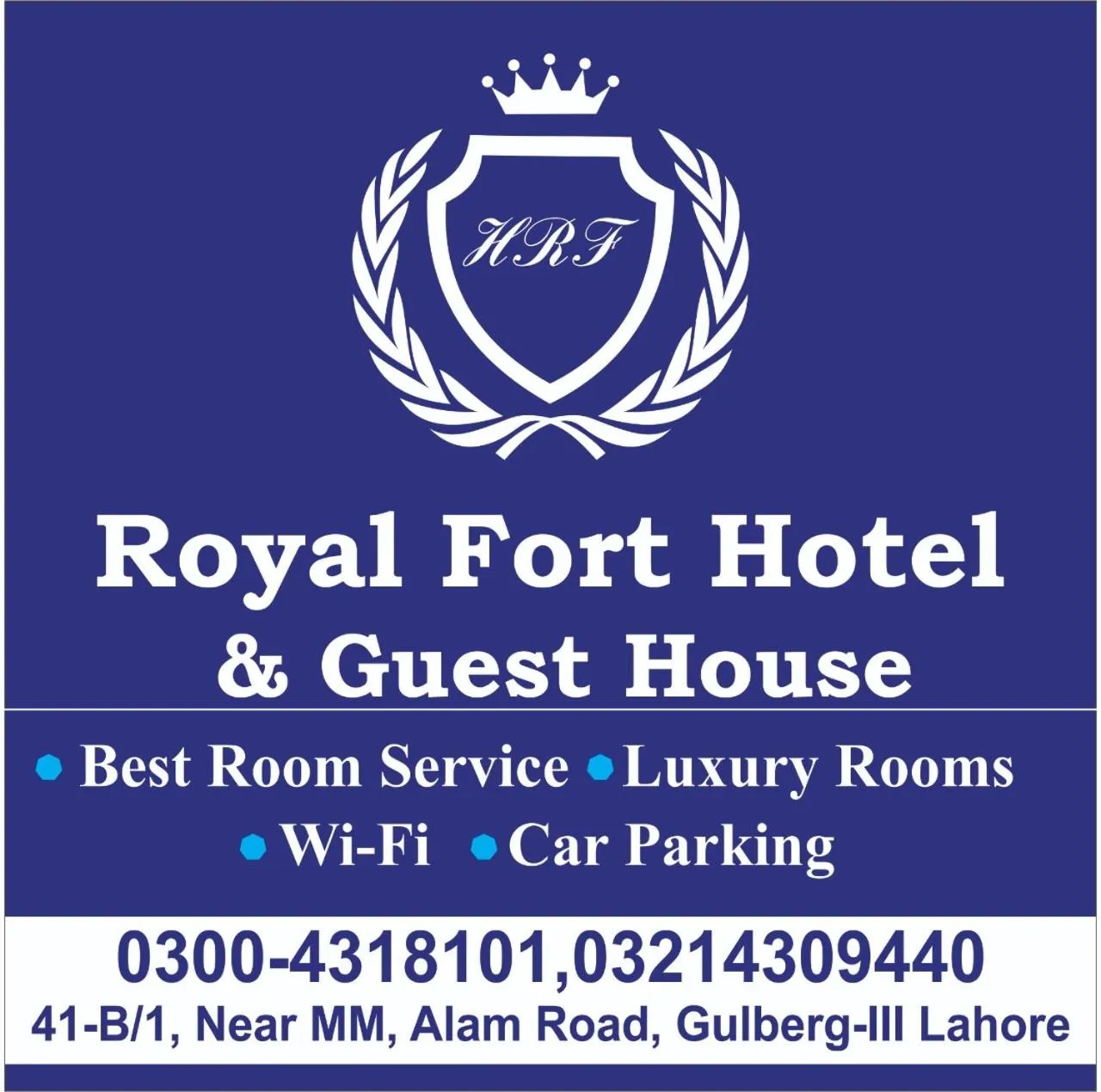 Logo/Certificate/Sign in Hotel Royal Fort