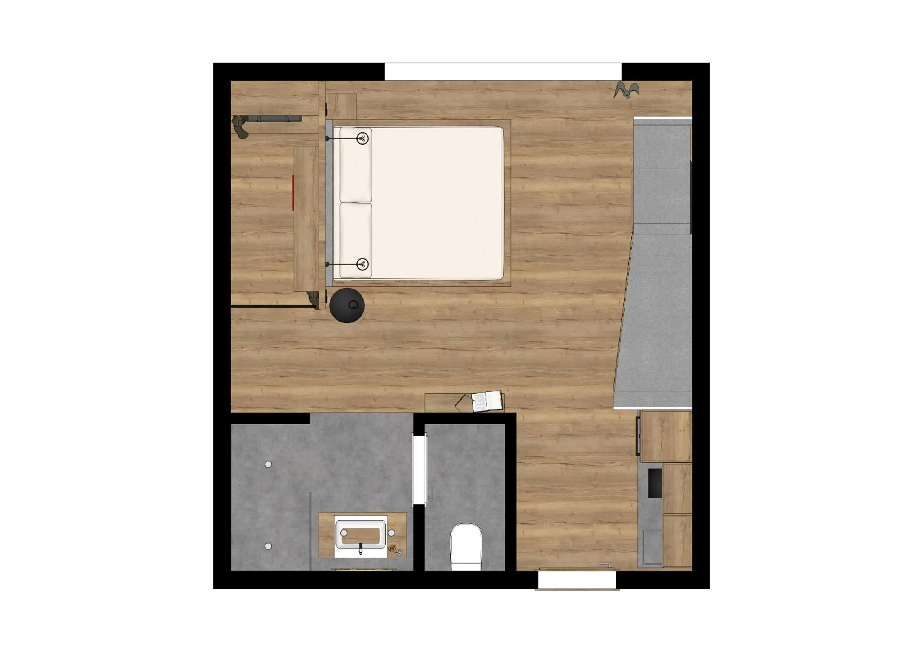 Floor plan in Aparthotel Parsberg GreenDesign