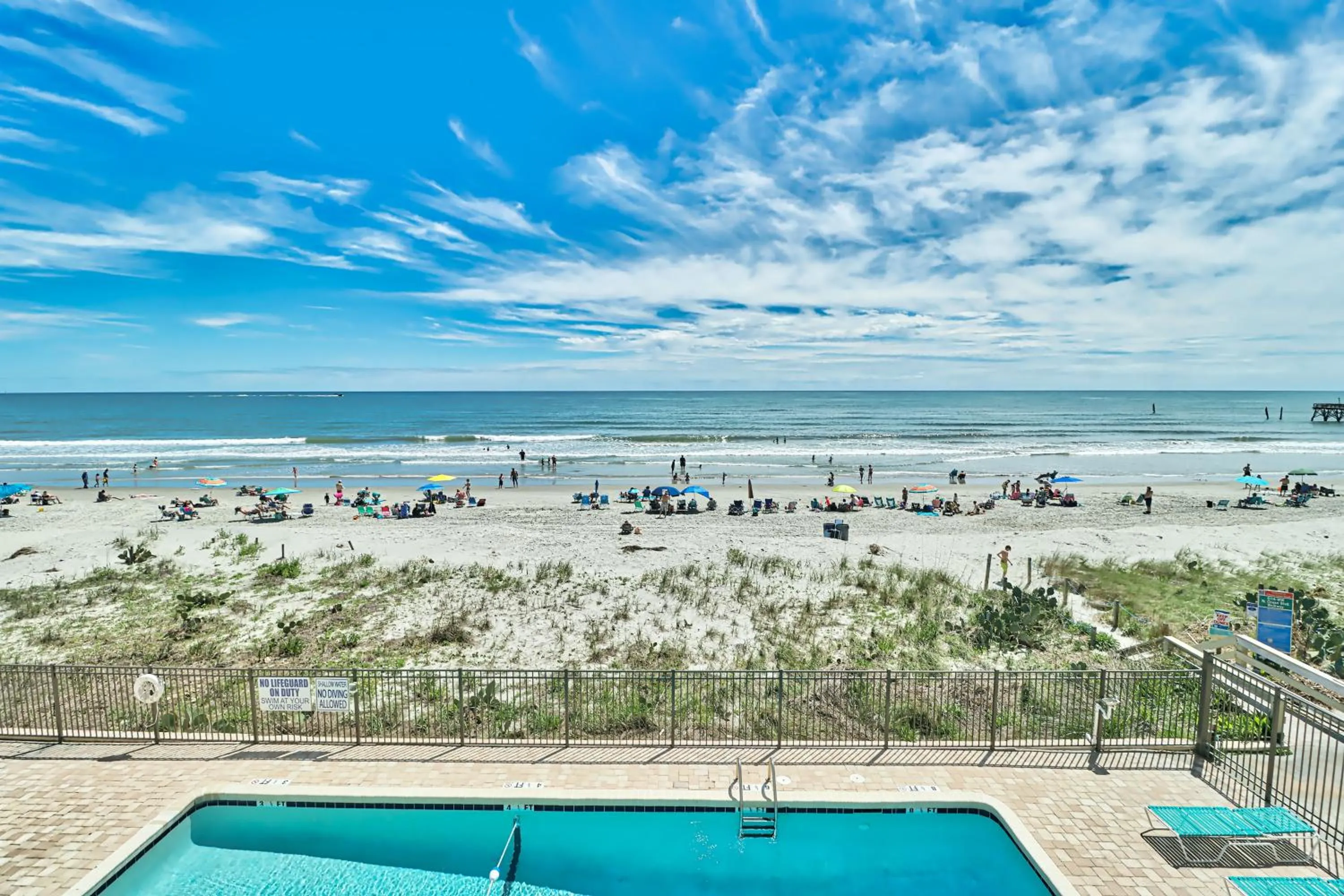 Balcony/Terrace in Direct Ocean Front 3BR 3BA Beach Front
